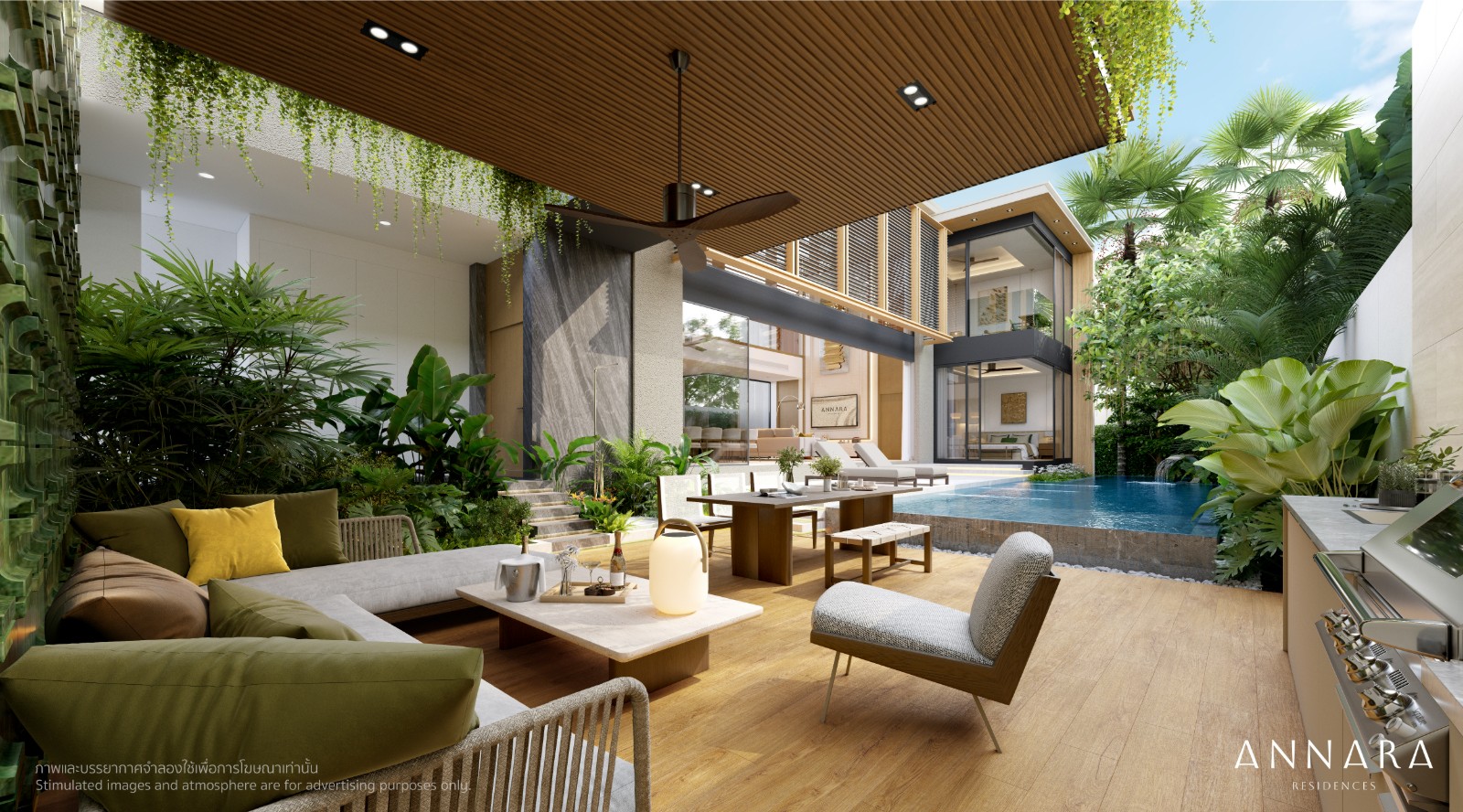 Interior view of 5 Bedroom Private Pool Villas for Sale in Annara Villas, Pasak 8