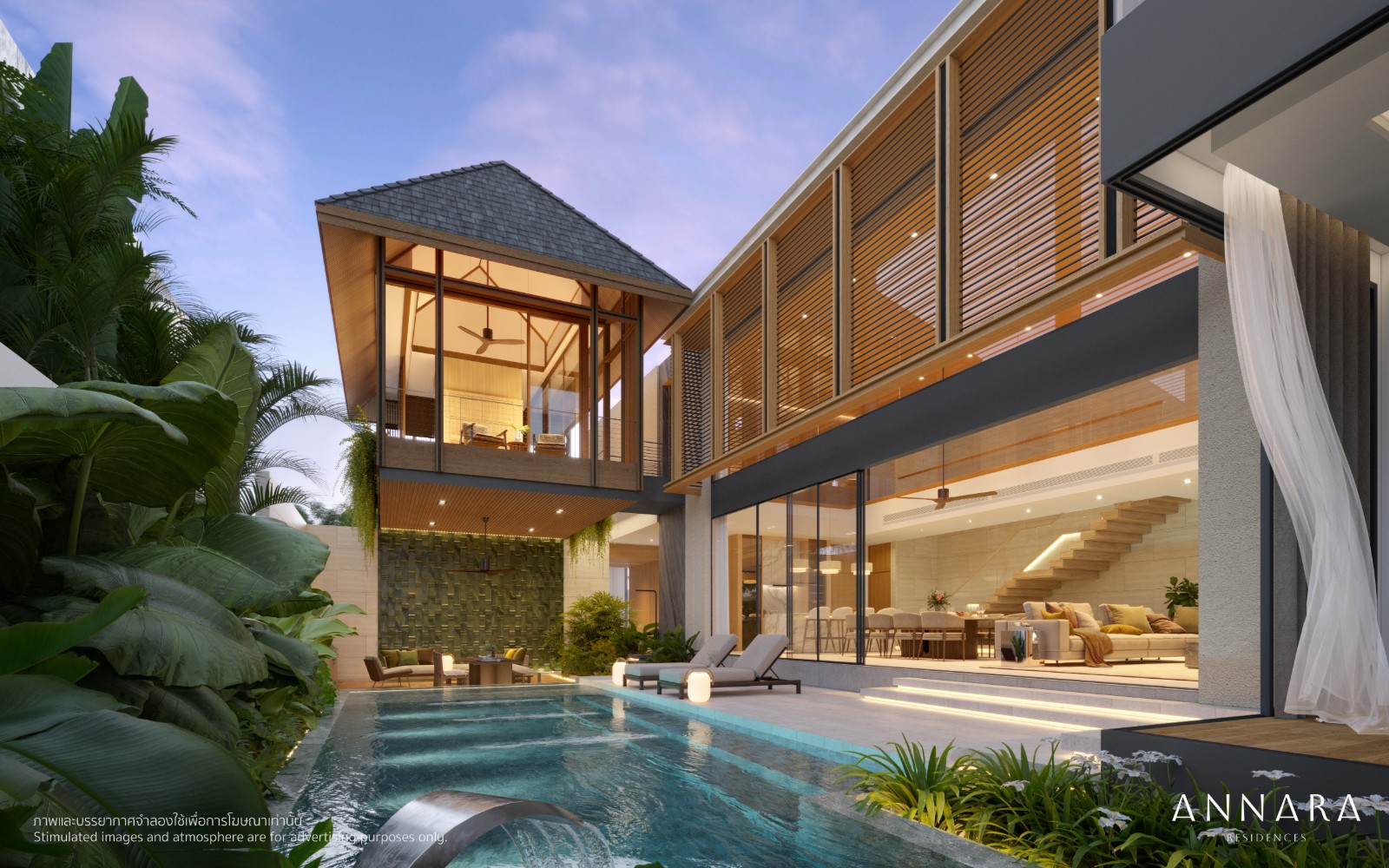Interior view of 5 Bedroom Private Pool Villas for Sale in Annara Villas, Pasak 8