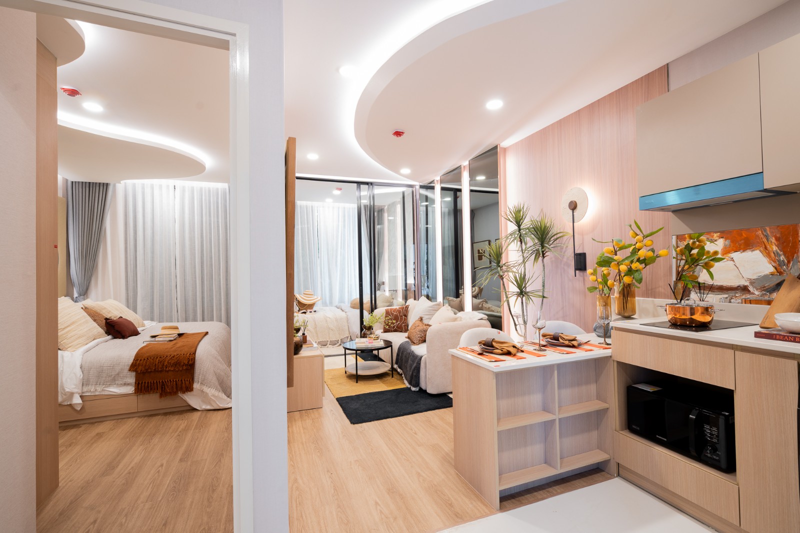 Interior view of Larger 1 Bedroom Condo for Sale at Arise Vibe, Cherngtalay - Pet-friendly Phuket Condo