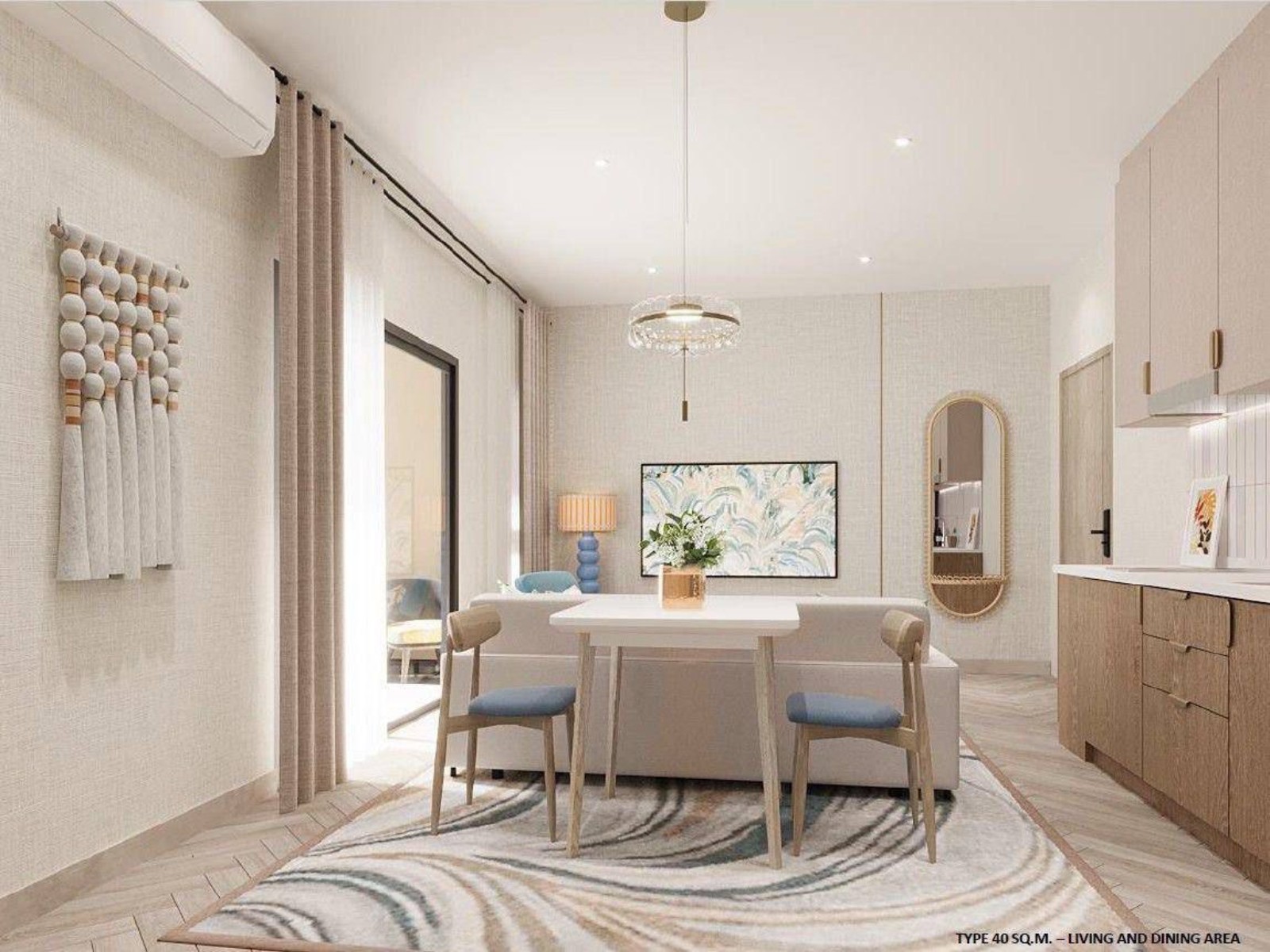 Interior view of One Bedroom Plus Apartment for Sale at The Title Adora, Rawai