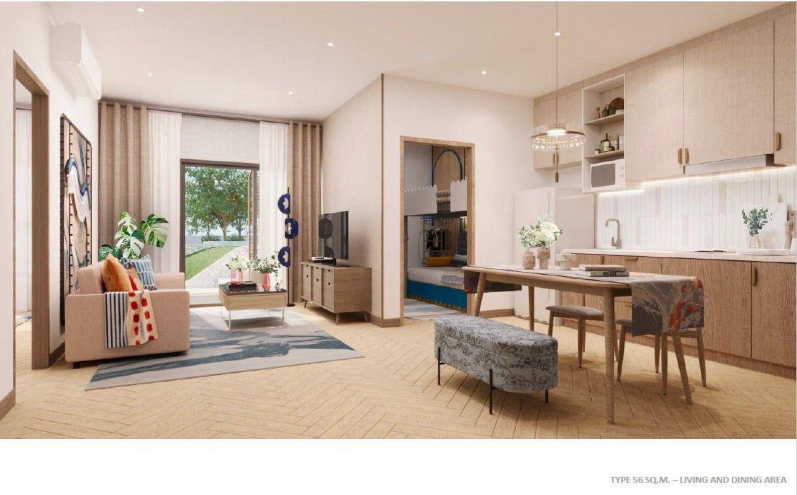 Interior view of 2 Bedroom Apartment for Sale at The Title Adora, Rawai