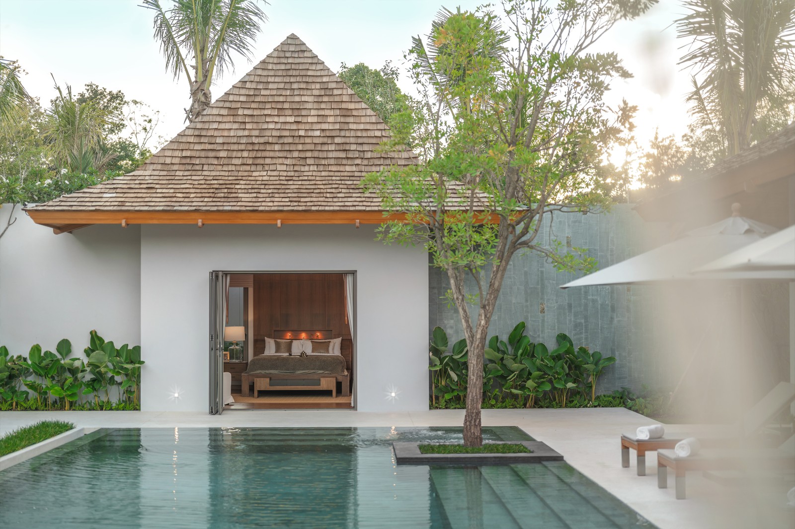 Interior view of 4 Bedroom Private Pool Villa with Large Land Plot for Sale at Anchan Burgundy