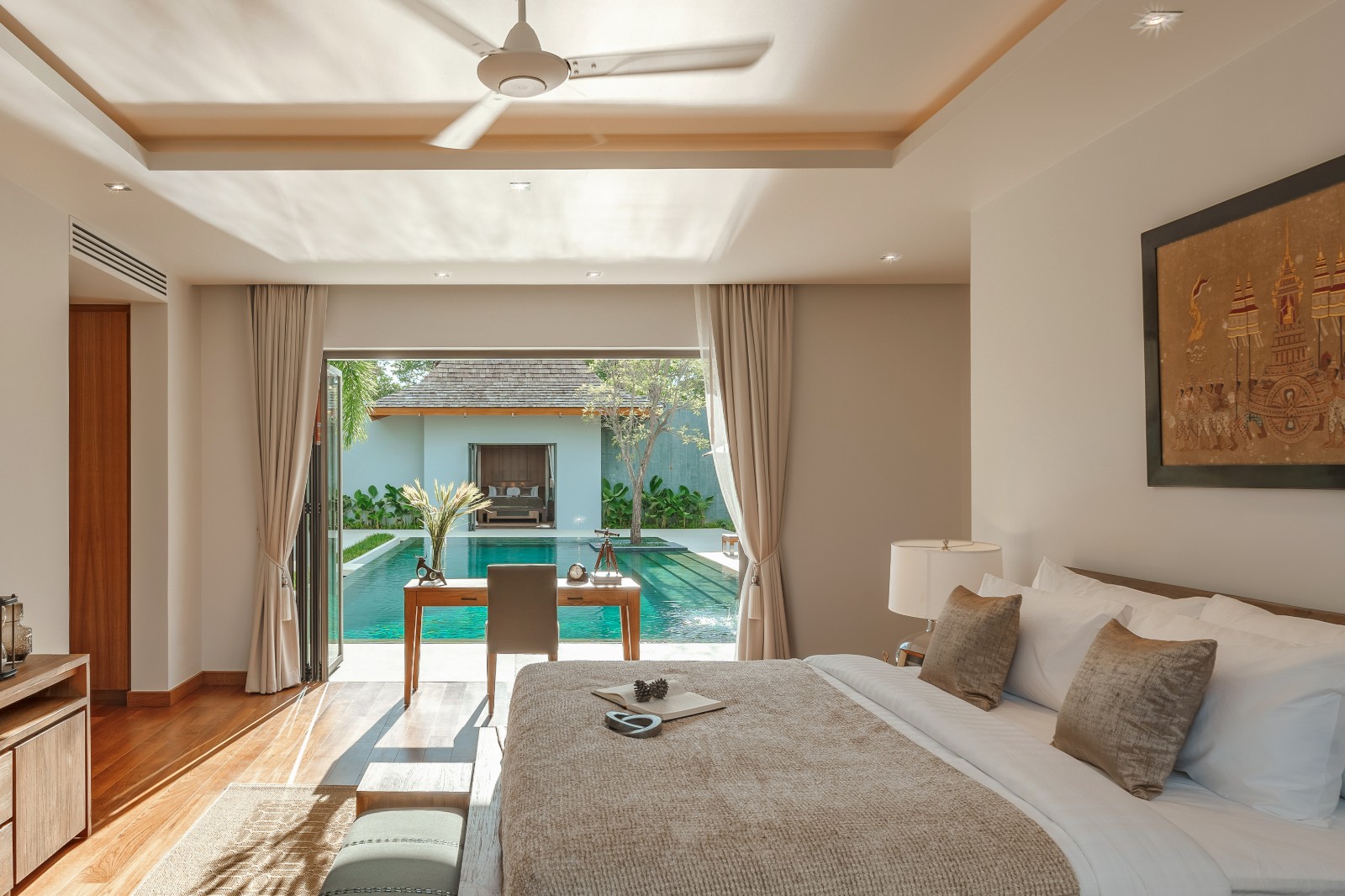 Interior view of 4 Bedroom Private Pool Villa with Large Land Plot for Sale at Anchan Burgundy