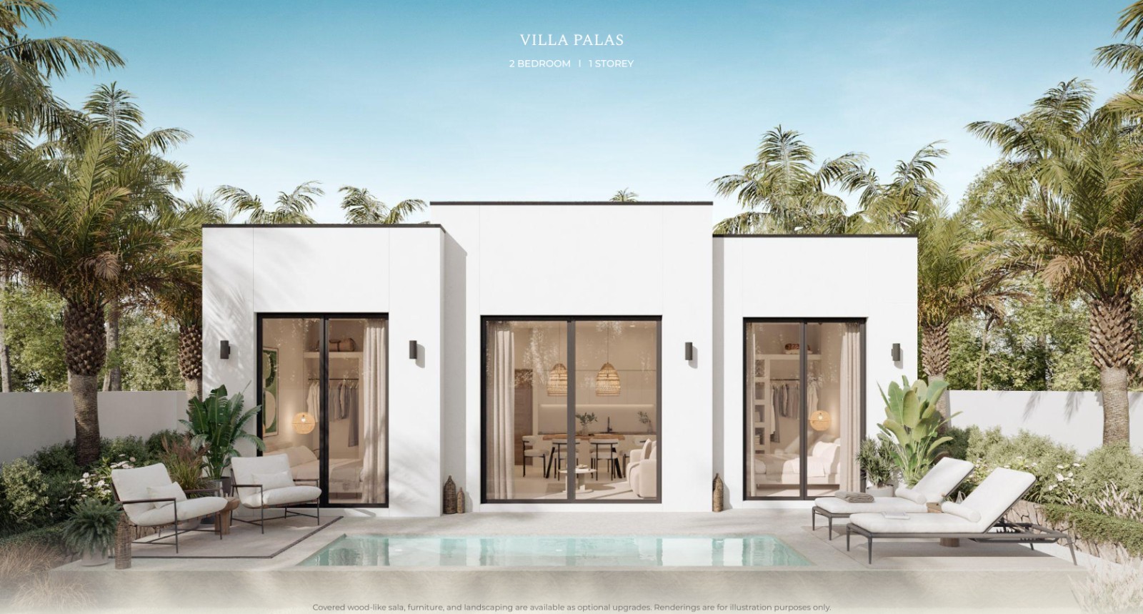 Interior view of 2 Bedroom Private Pool Villa in Skhai Sunrise Lake, Manik - Villa Palas