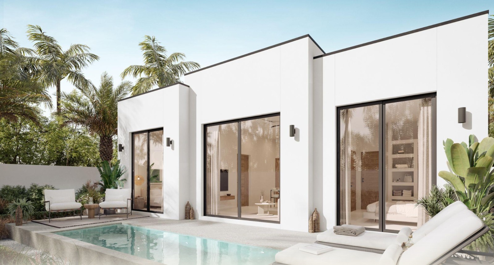 Interior view of 2 Bedroom Private Pool Villa in Skhai Sunrise Lake, Manik - Villa Palas