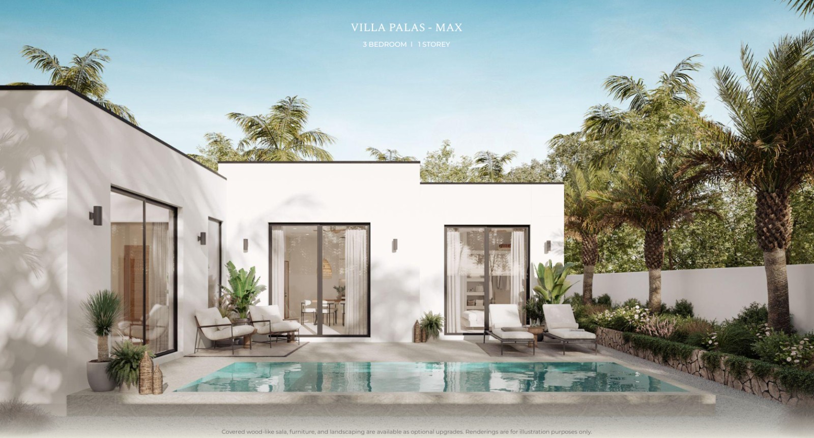 Interior view of 3 Bedroom Private Pool Villa in Skhai Sunrise Lake, Manik - Villa Palas Max
