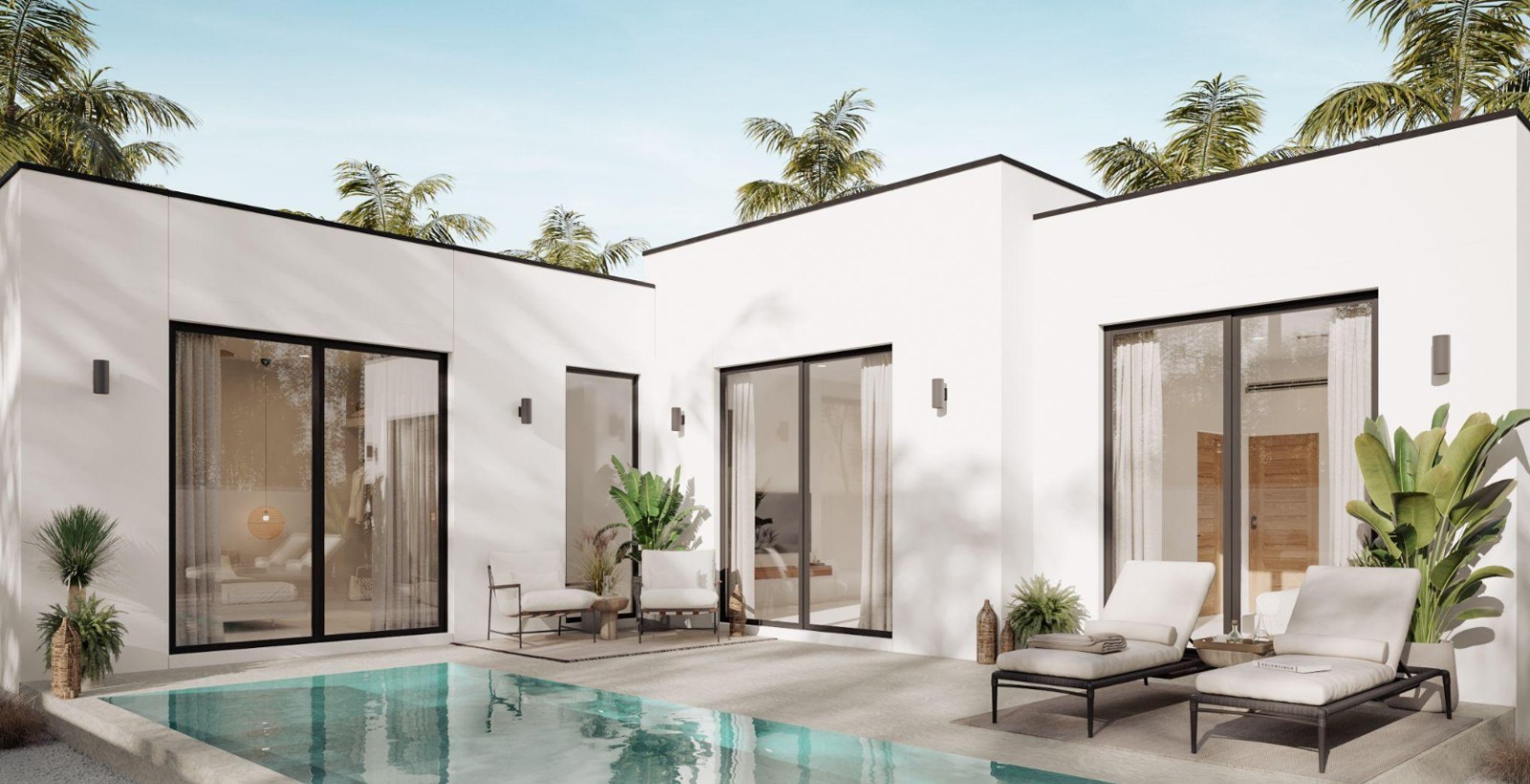 Interior view of 3 Bedroom Private Pool Villa in Skhai Sunrise Lake, Manik - Villa Palas Max