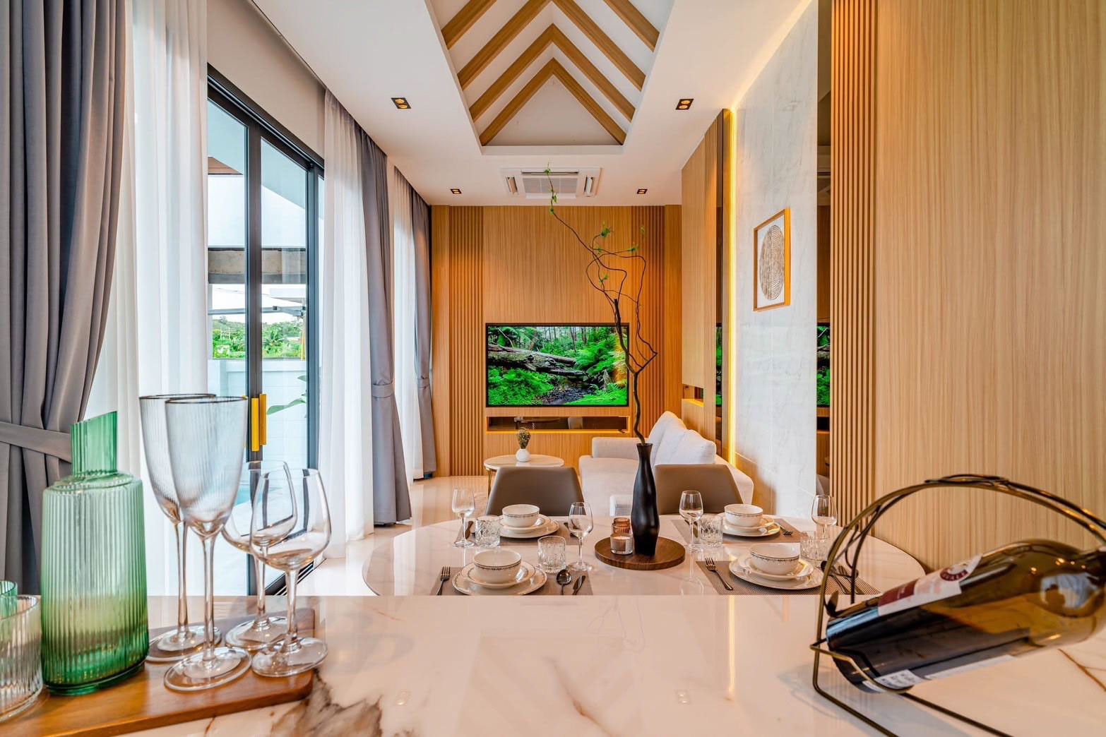 Interior view of Elegant 2-Bedroom Pool Villa for Sale in Narinsaya Villas, Nai Yang, Phuket