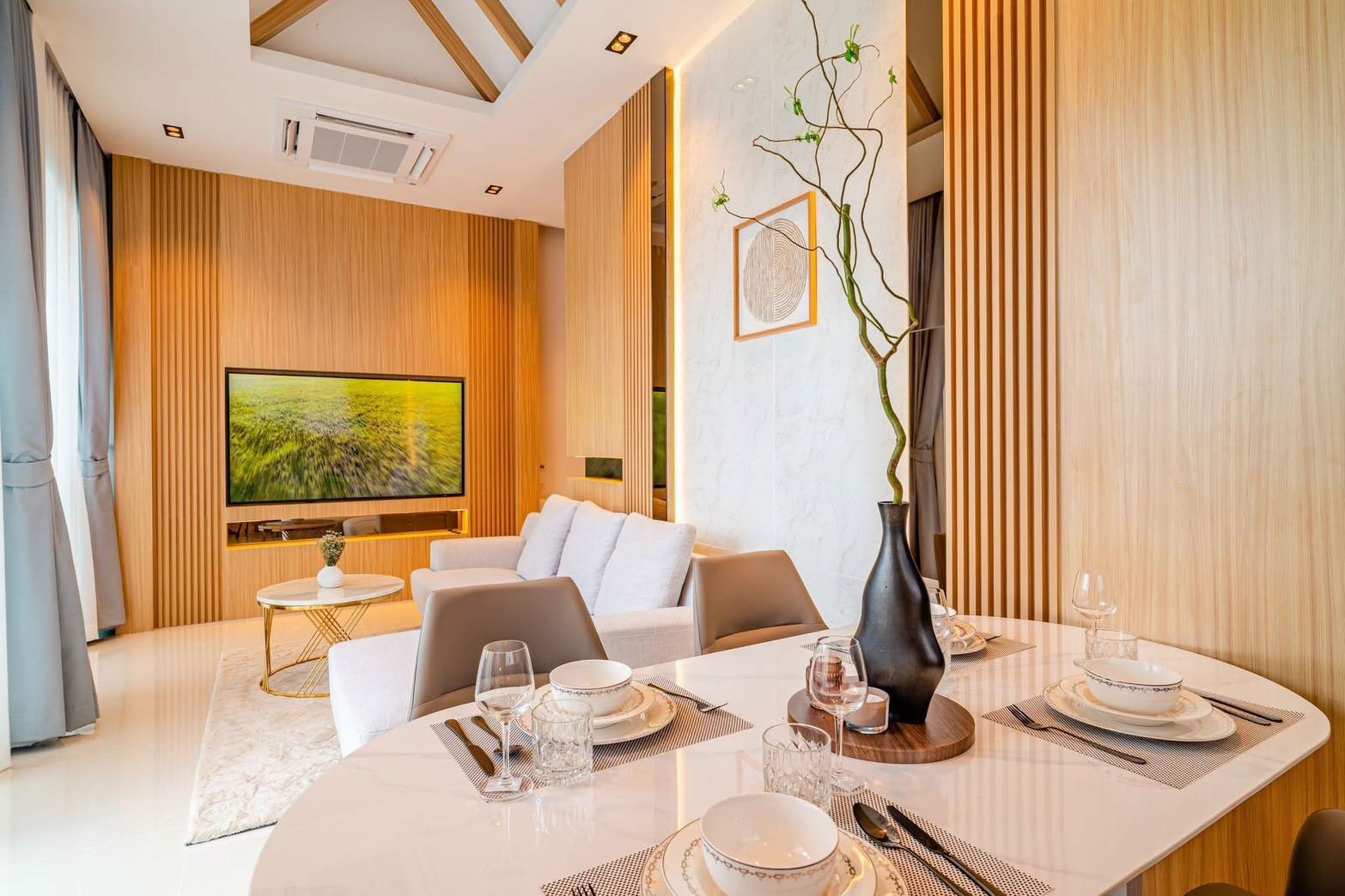 Interior view of Elegant 2-Bedroom Pool Villa for Sale in Narinsaya Villas, Nai Yang, Phuket