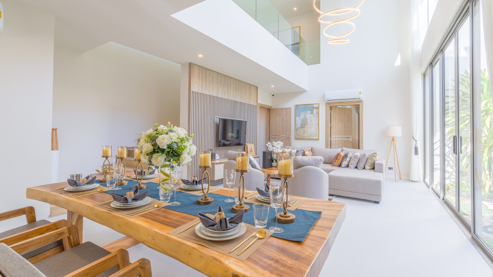 Interior view of Brand New 3 Bedroom Private Pool Villas at Zenithy Connext on Pasak 8 in Cherngtalay