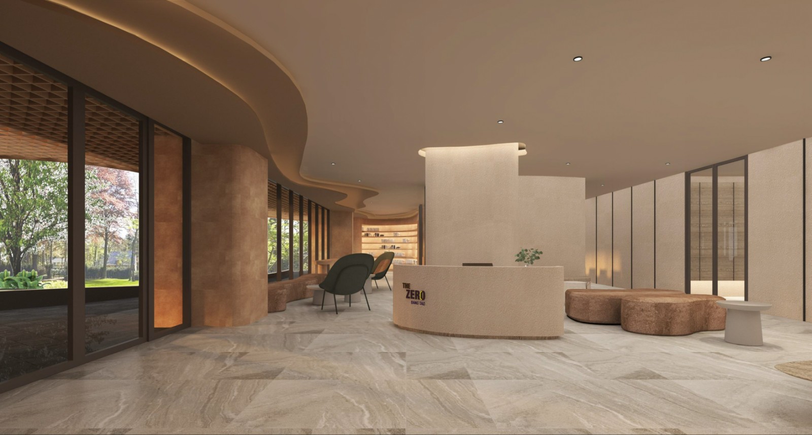 Interior view of 3 Bedroom Apartment for Sale at Zero Bangtao Condominium