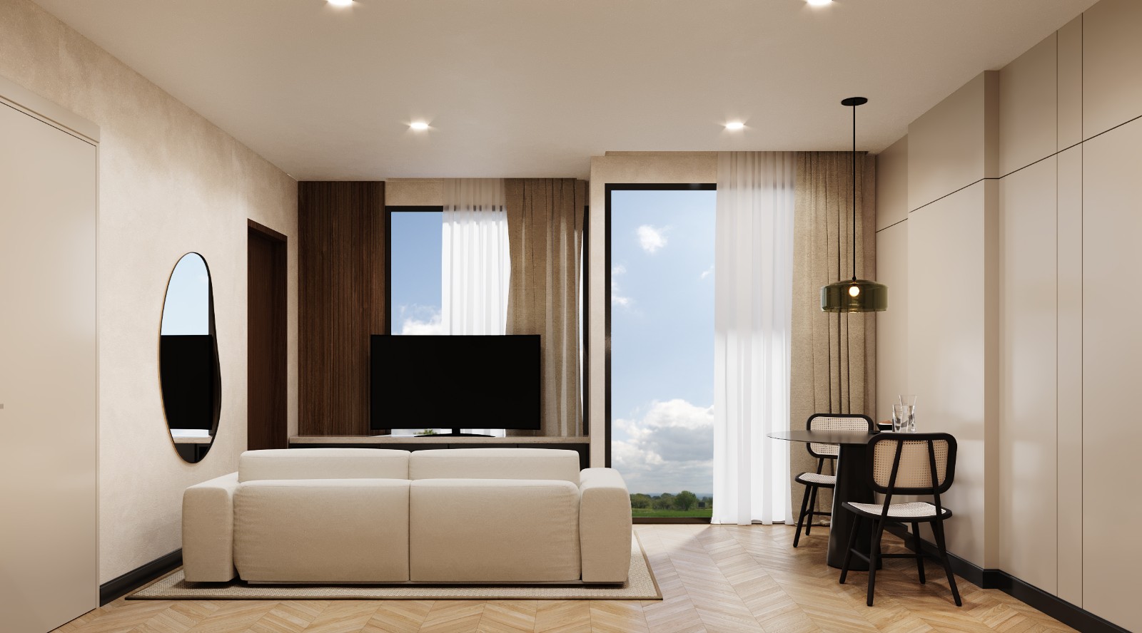 Interior view of 3 Bedroom Apartment for Sale at Zero Bangtao Condominium