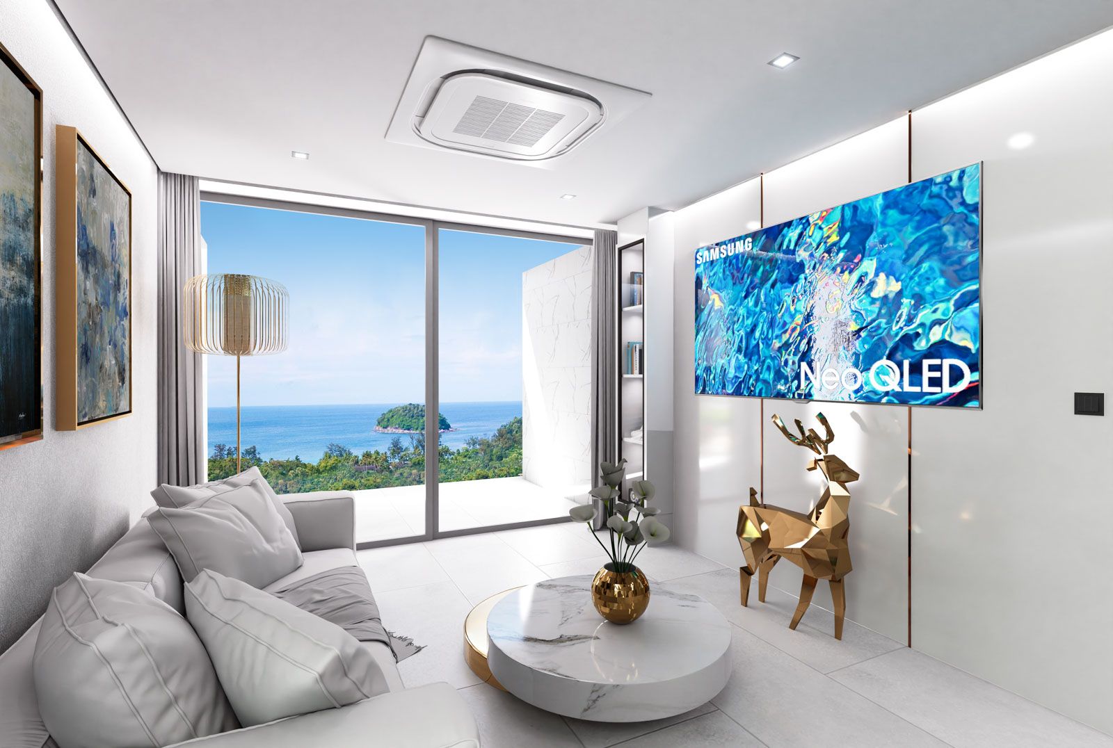 Interior view of 2 Bedroom Apartment for Sale at Kata View Condominium