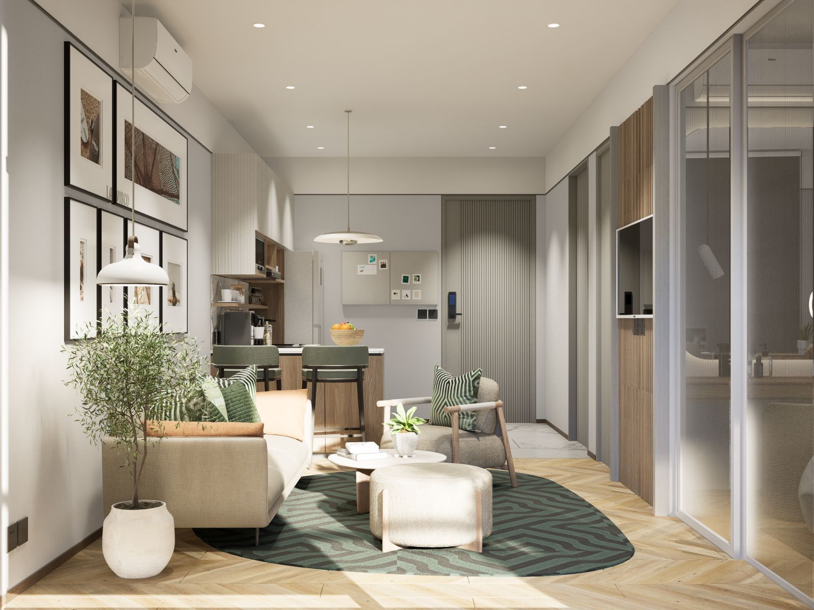 Interior view of 1 Bedroom Condo for Sale at Lavisco Living, Nai Yang Beach