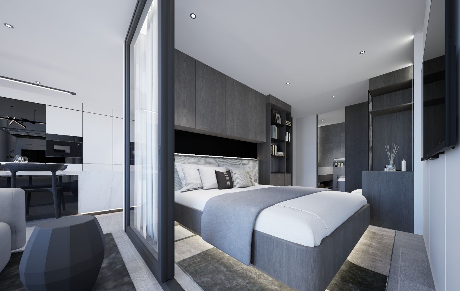 Interior view of 3 Bedroom Duplex Condo for Sale at Citygate de Phuket Condominium