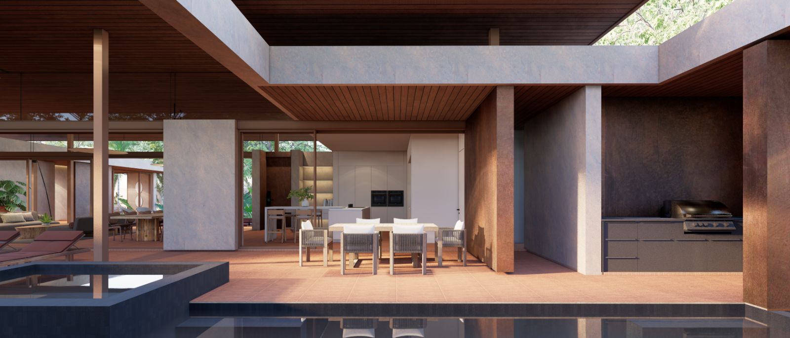 Interior view of Luxurious 5 Bedroom Private Pool Villas at Tierra Quatro - Pru Jampa Valley, Phuket