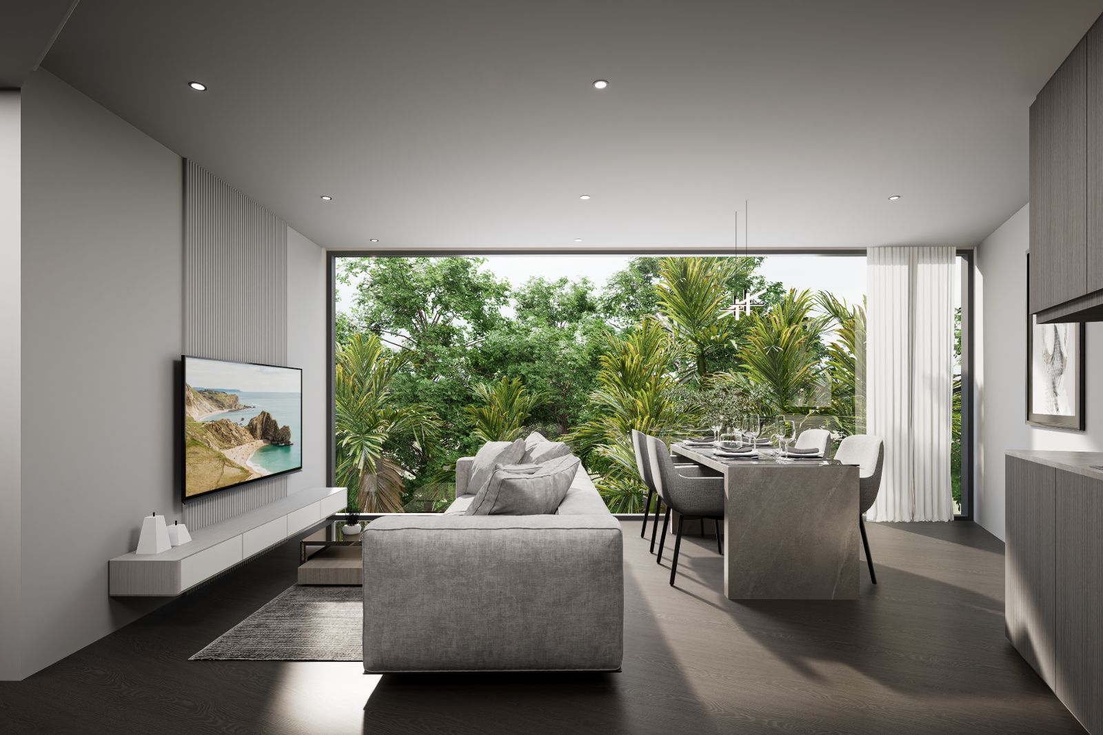 Interior view of 1 Bedroom Apartment for Sale at Next Point Condominium, Rawai