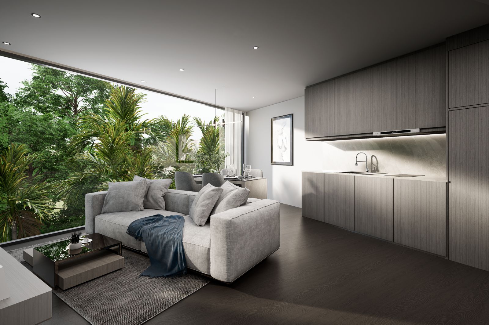 Interior view of 1 Bedroom Apartment for Sale at Next Point Condominium, Rawai