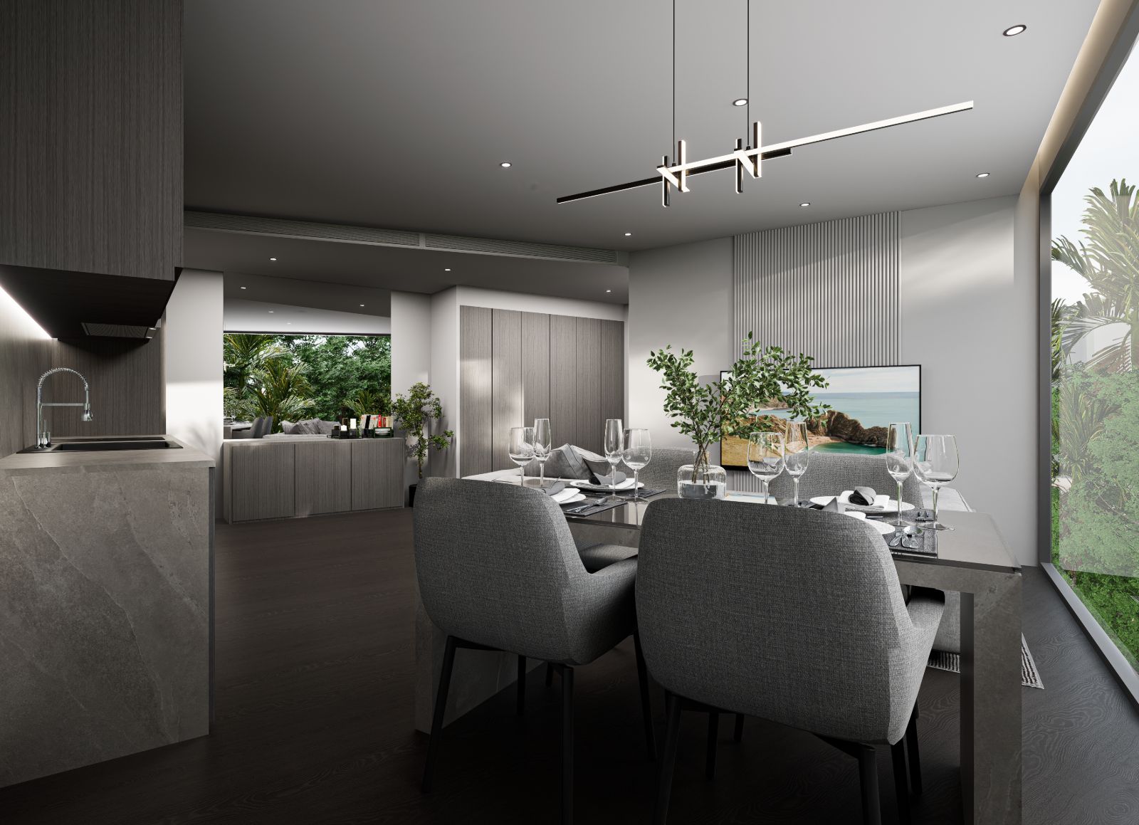 Interior view of 1 Bedroom Apartment for Sale at Next Point Condominium, Rawai