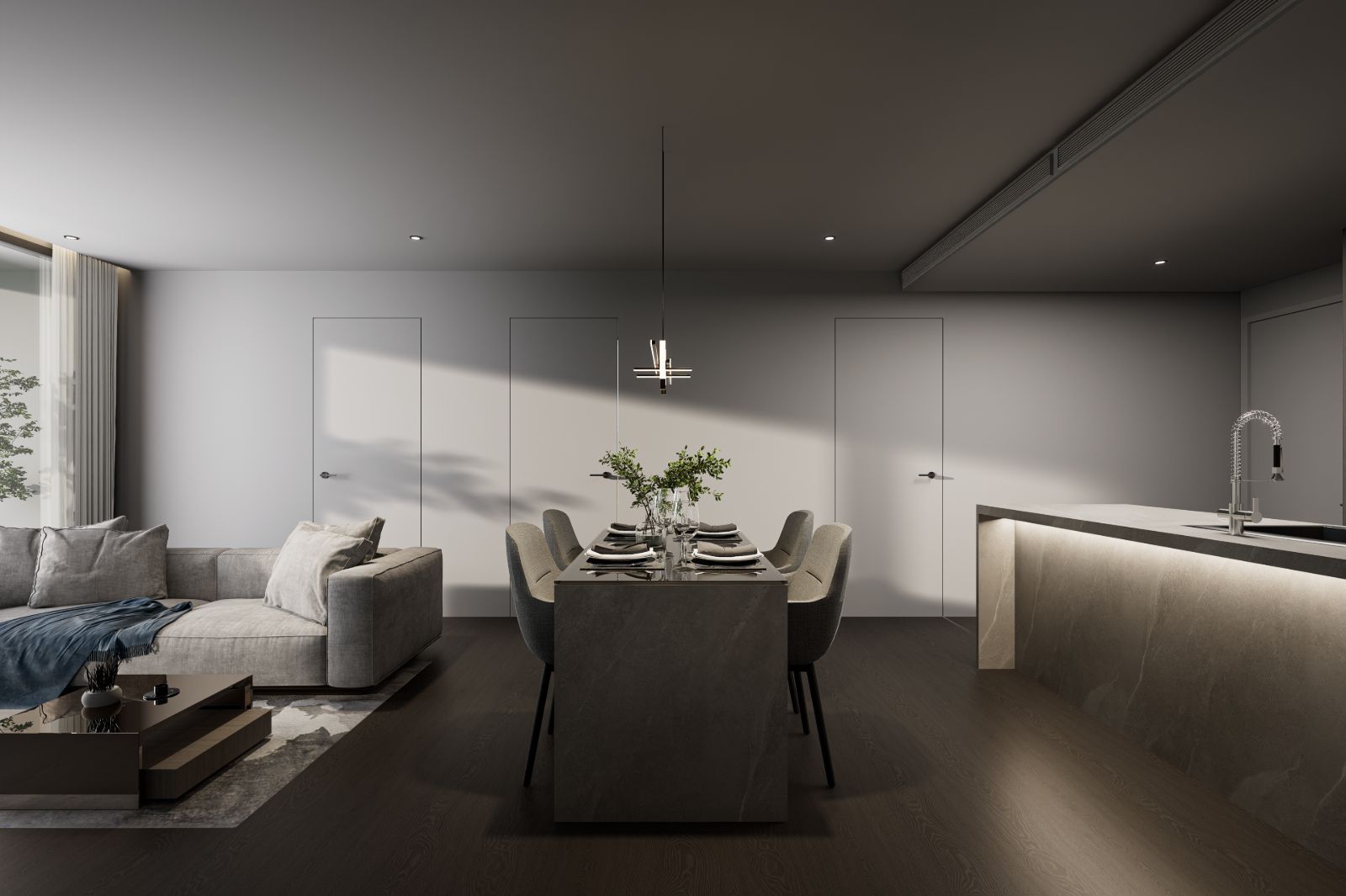 Interior view of 2 Bedroom Apartment for Sale at Next Point Condominium, Rawai