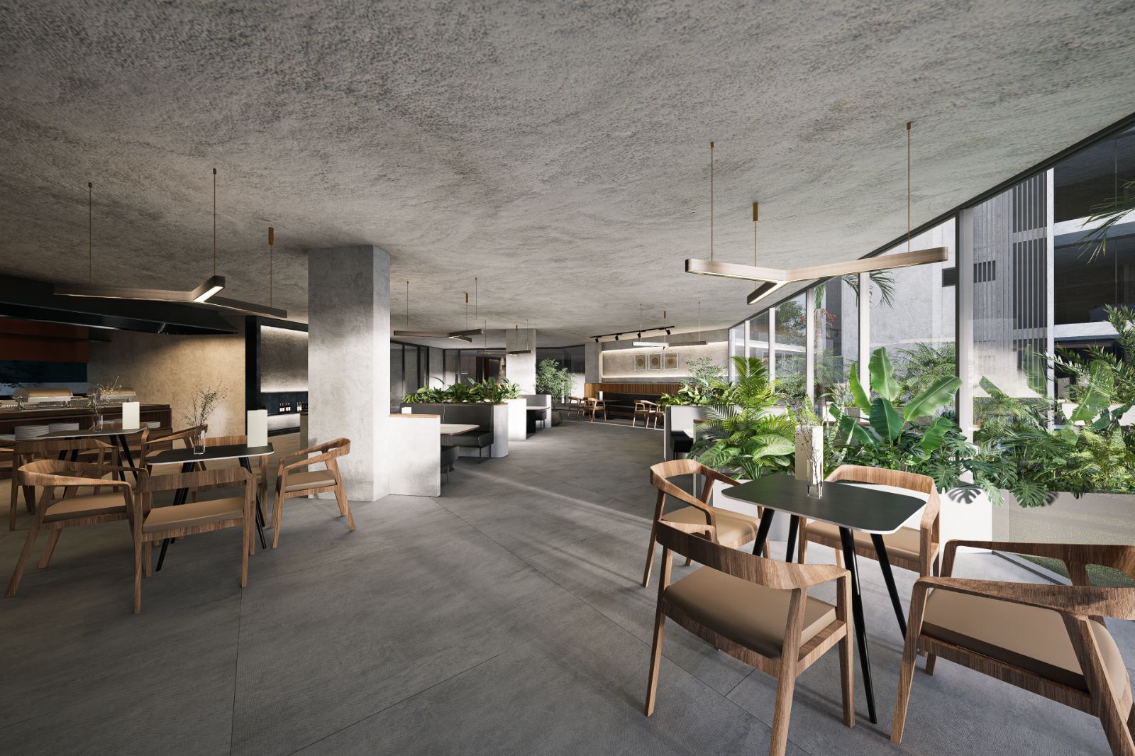 Interior view of 3 Bedroom Penthouse Apartment for Sale at Next Point Condominium, Rawai