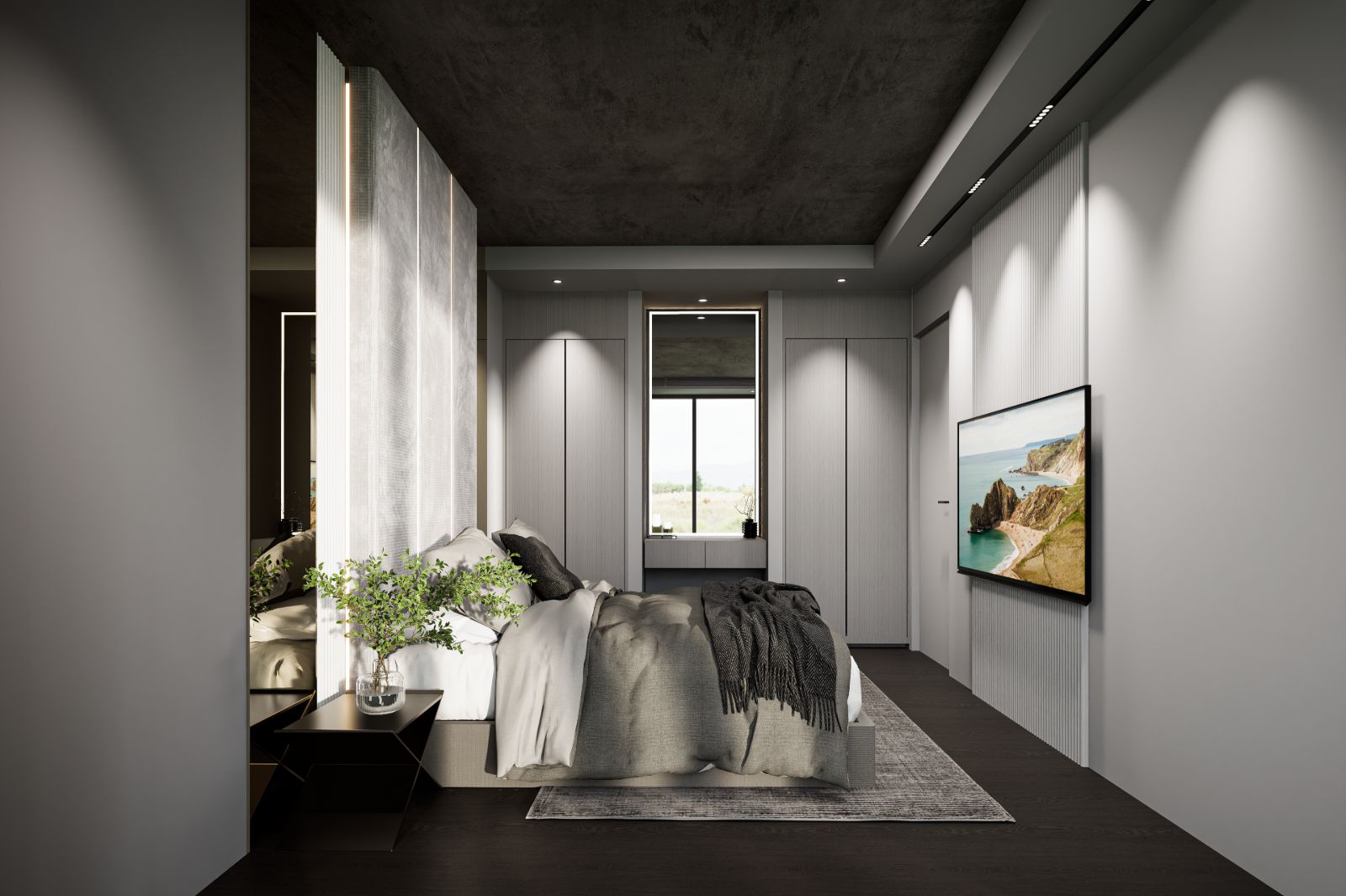 Interior view of 3 Bedroom Penthouse Apartment for Sale at Next Point Condominium, Rawai