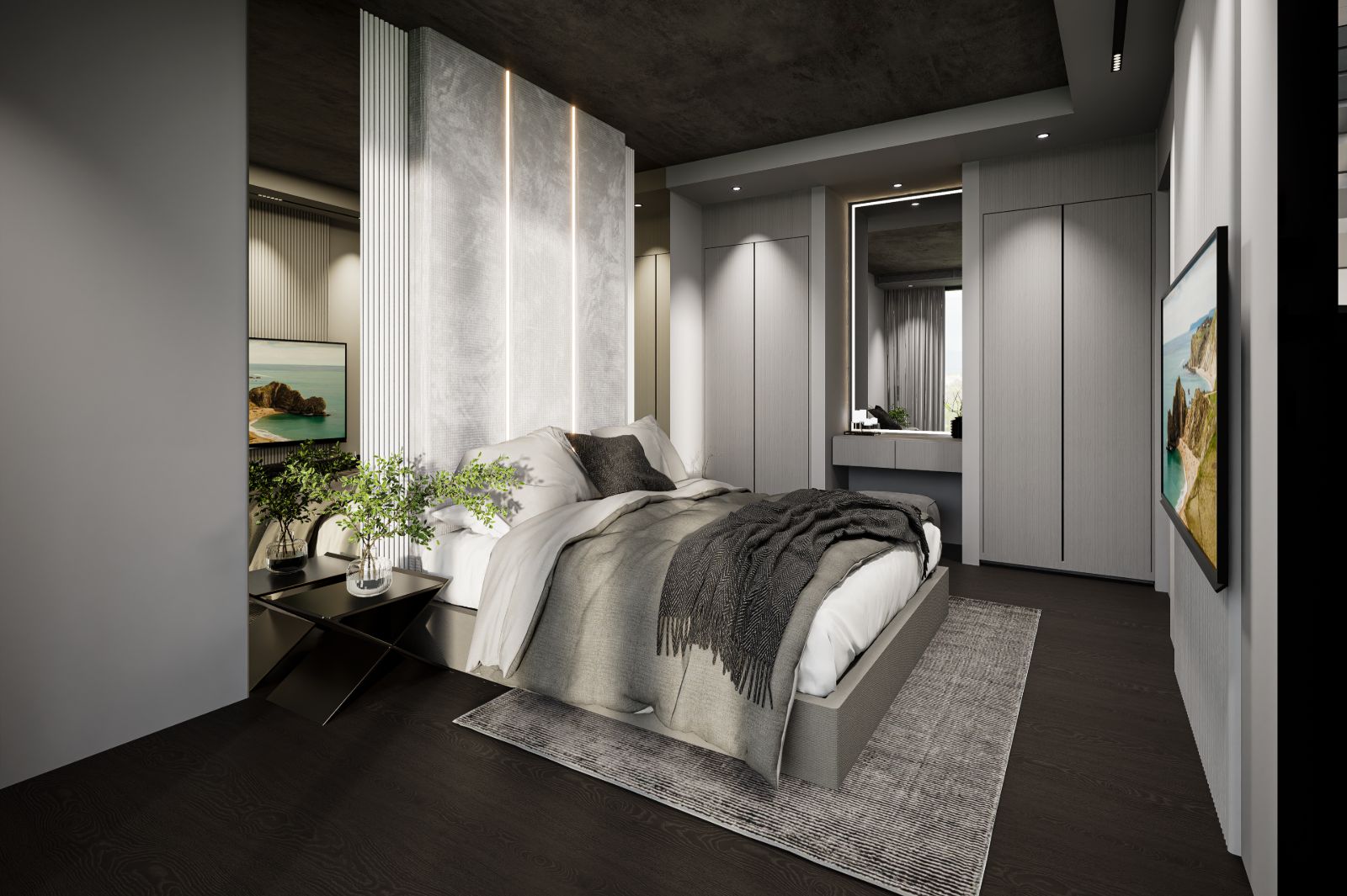 Interior view of 3 Bedroom Penthouse Apartment for Sale at Next Point Condominium, Rawai