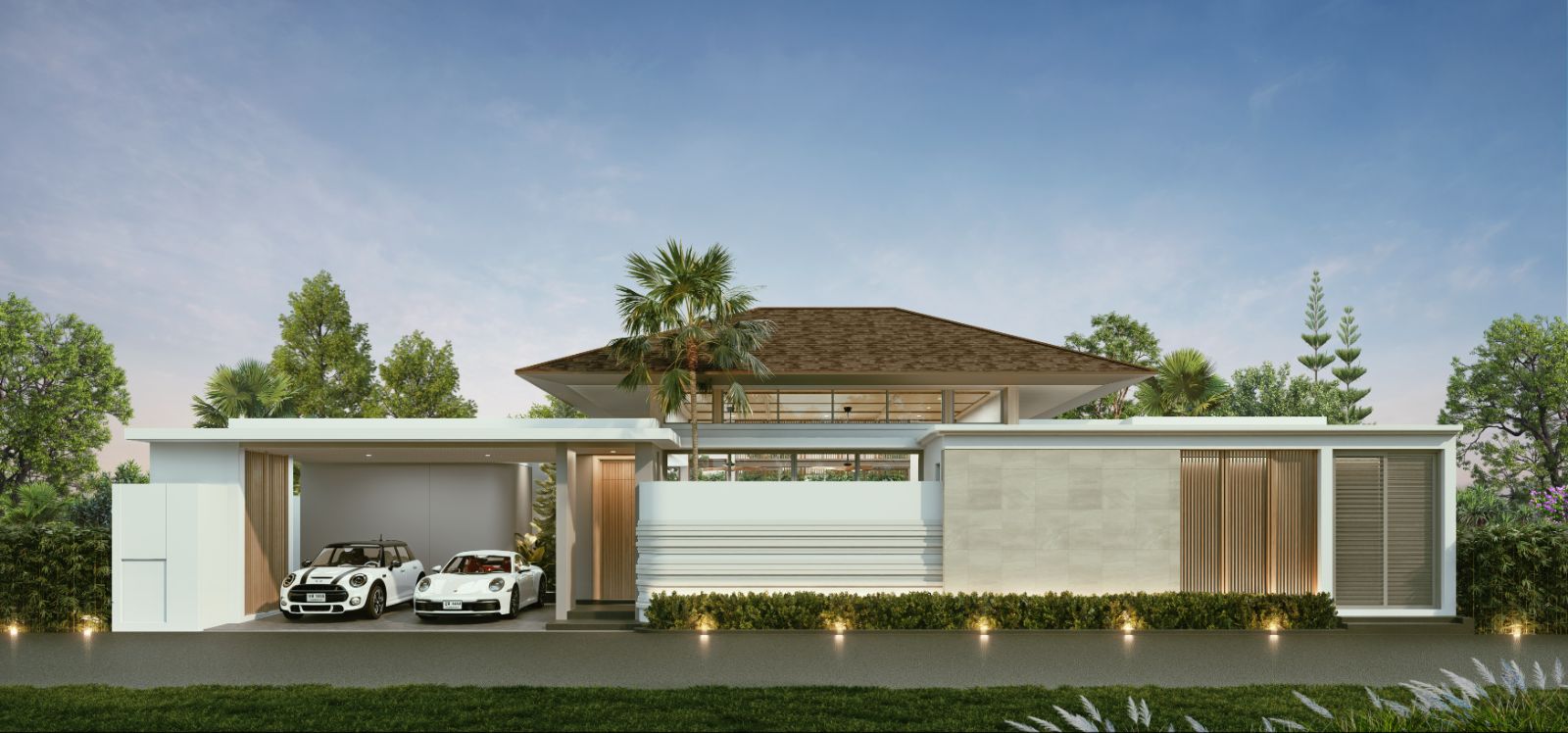 Interior view of 4 Bedroom Private Pool Villas at Monstera Villas in Thalang - Phuket Villa for Sale