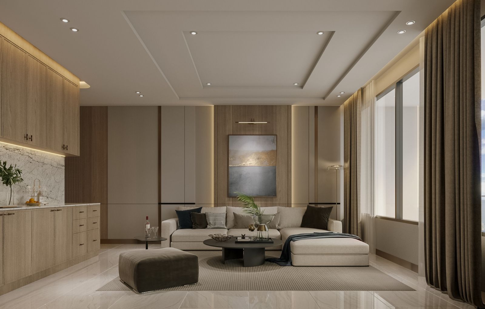 Interior view of Large Luxury 2-Bedroom Abov Patong Condo for Sale