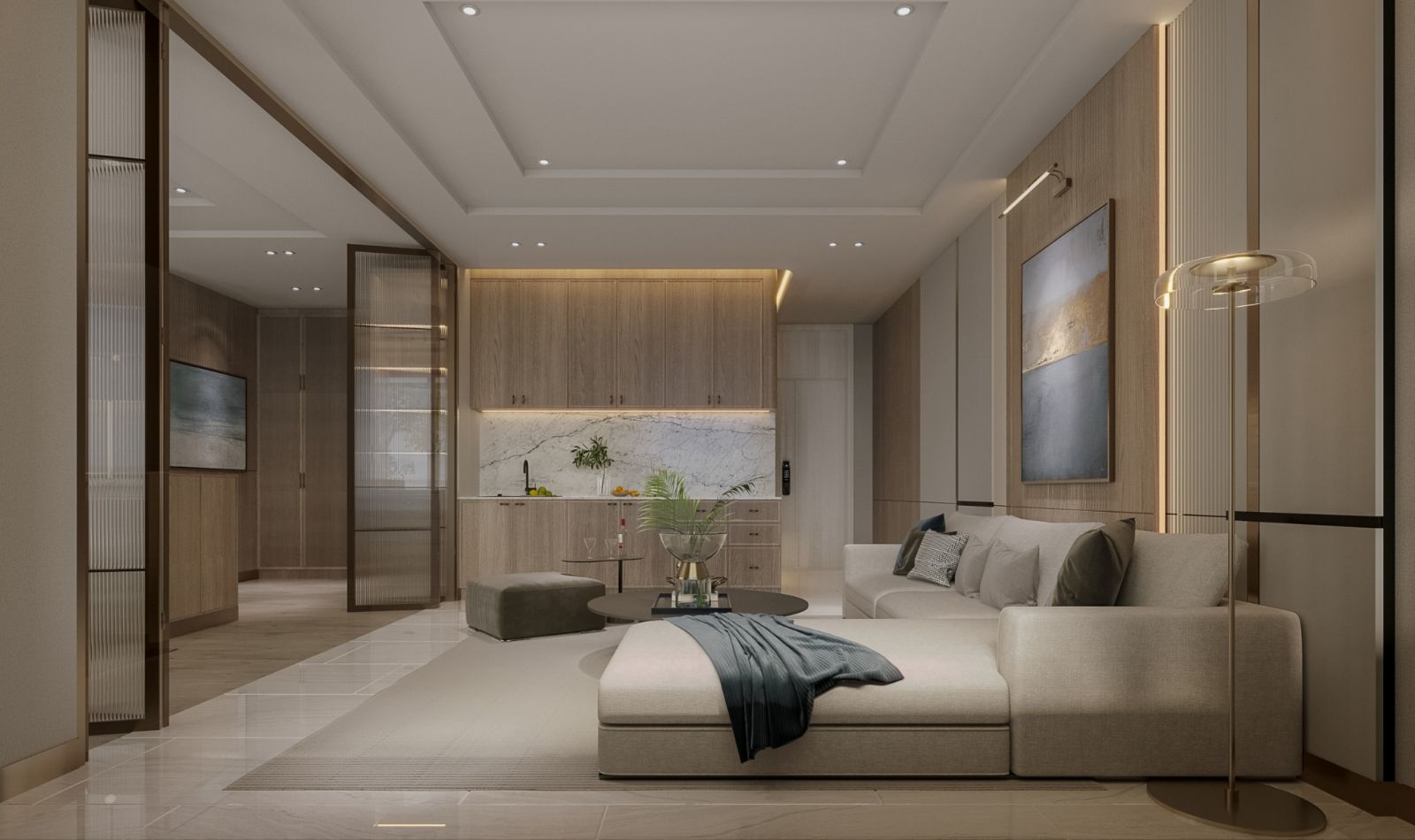 Interior view of Large Luxury 2-Bedroom Abov Patong Condo for Sale