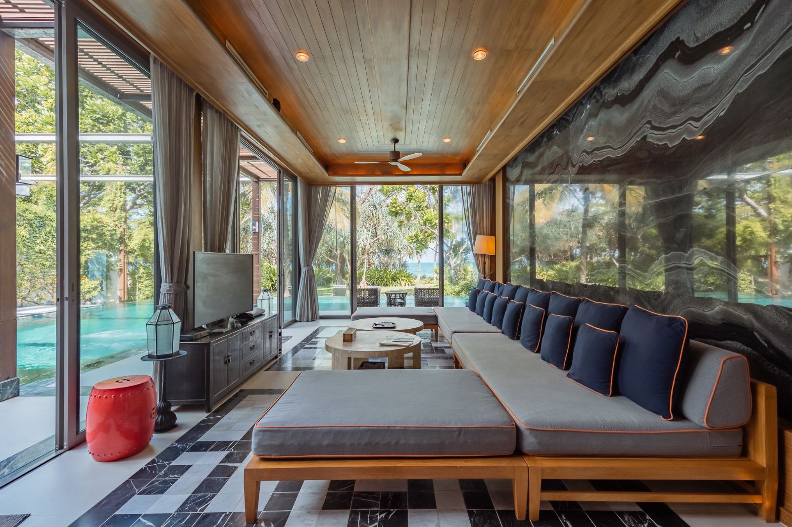 Interior view of 5 Bedroom Absolute Beachfront Luxurious Villa at Baba Beach Club