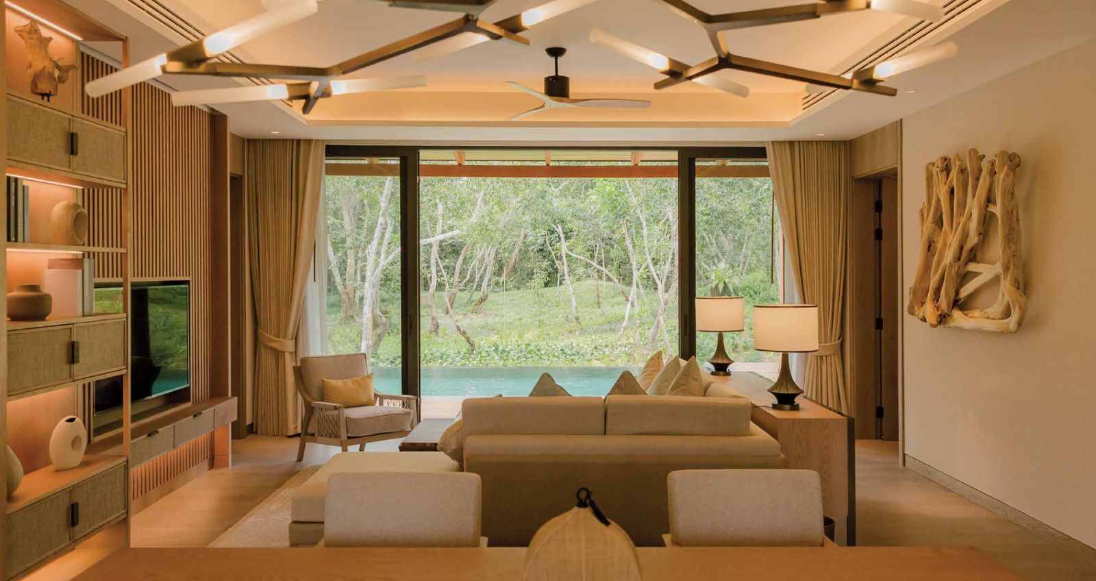 Interior view of 2 Bedroom Lakefront Vana Villa for Sale at Tri Vananda - Phuket’s Landmark Wellness Community