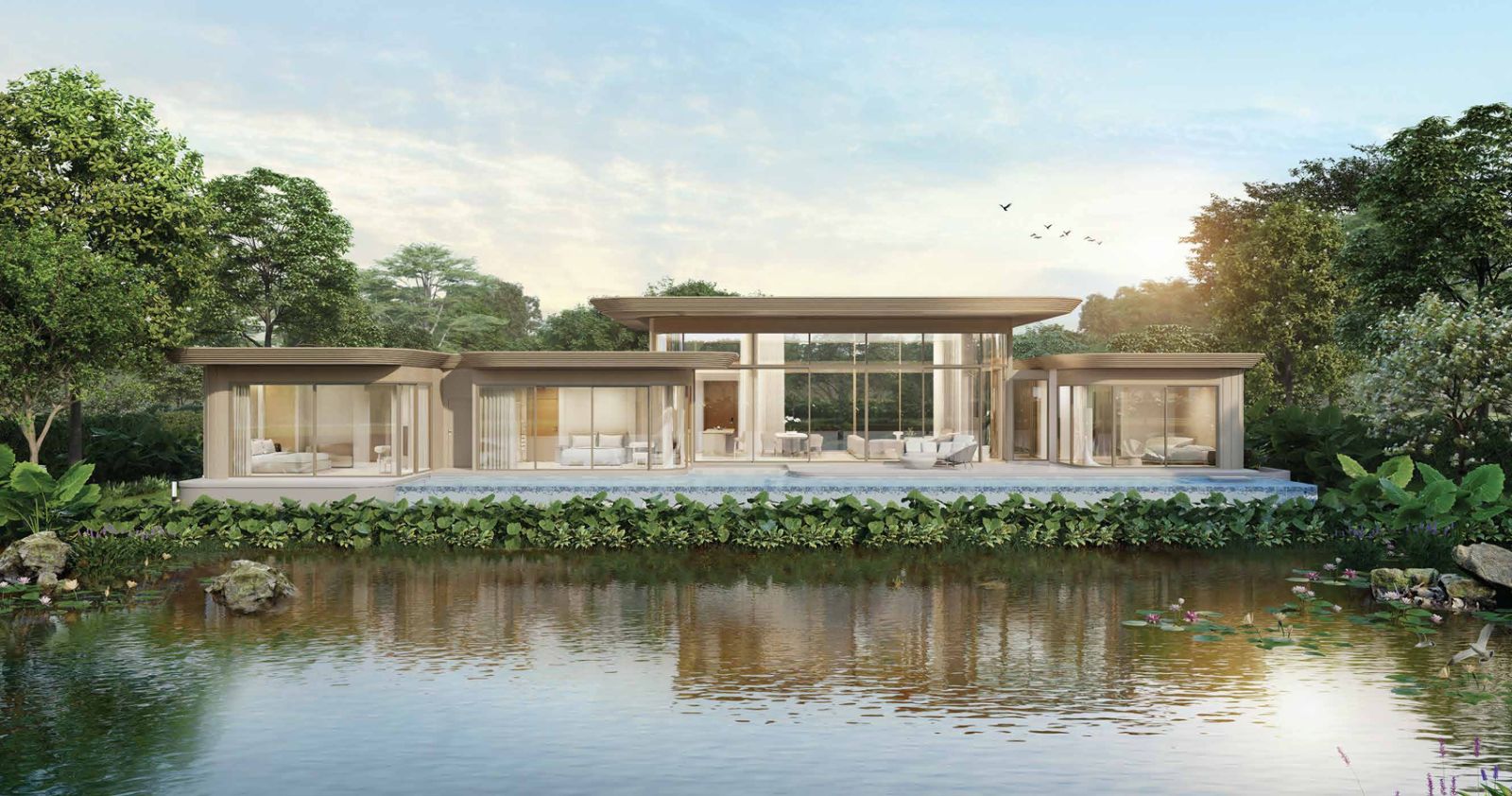 3 Bedroom Lakefront Nanda Wellness Community Villa for Sale at Tri Vananda