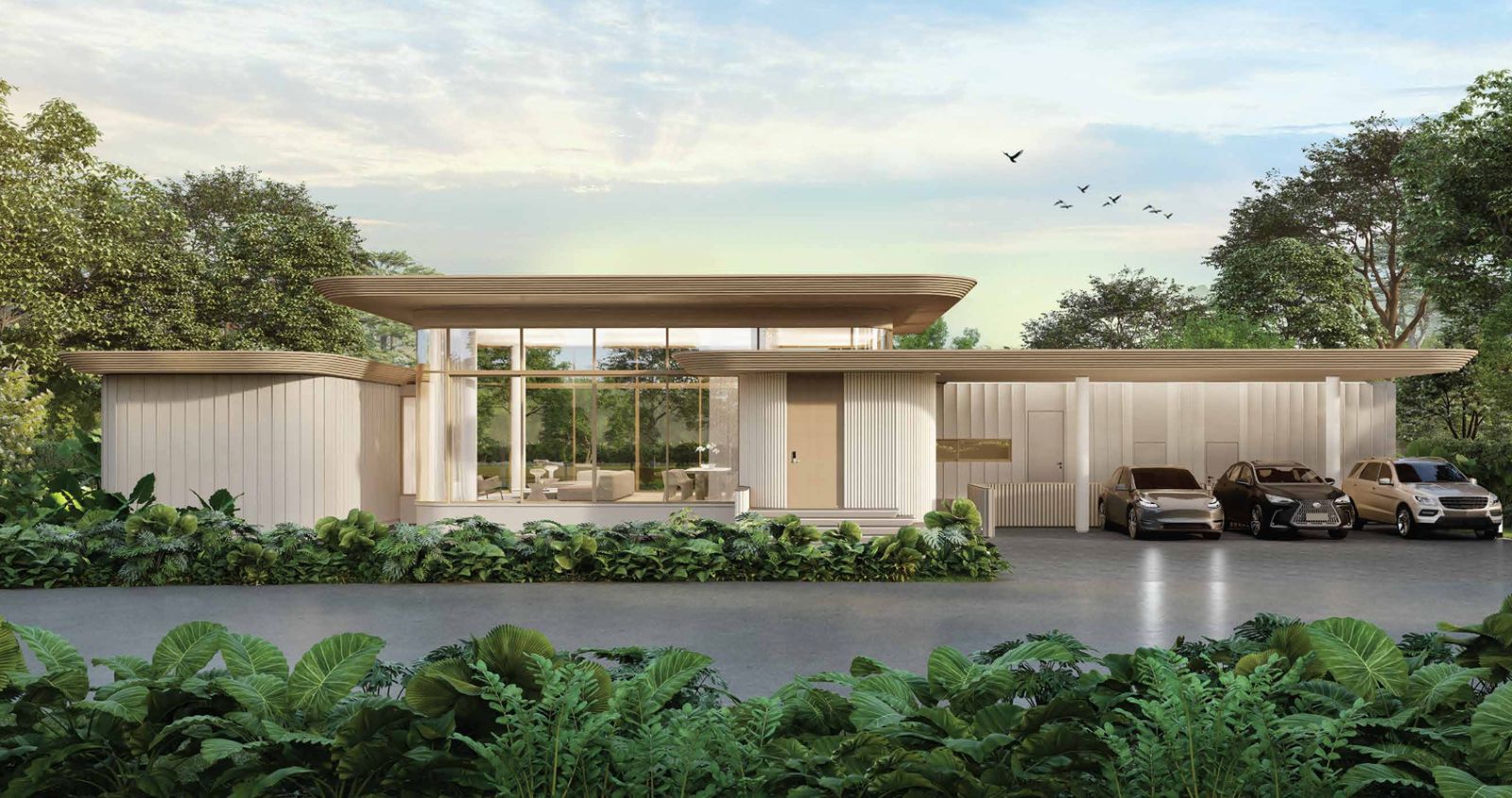 Interior view of 3 Bedroom Lakefront Nanda Wellness Community Villa for Sale at Tri Vananda