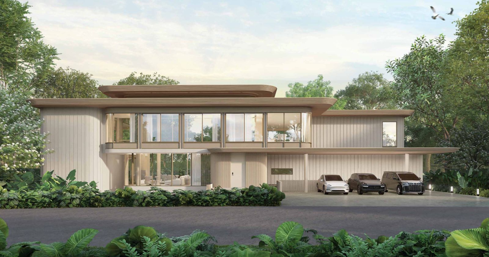 Interior view of 4 Bedroom Lakefront Nanda Villa for Sale in Tri Vananda - Phuket’s Landmark Wellness Community