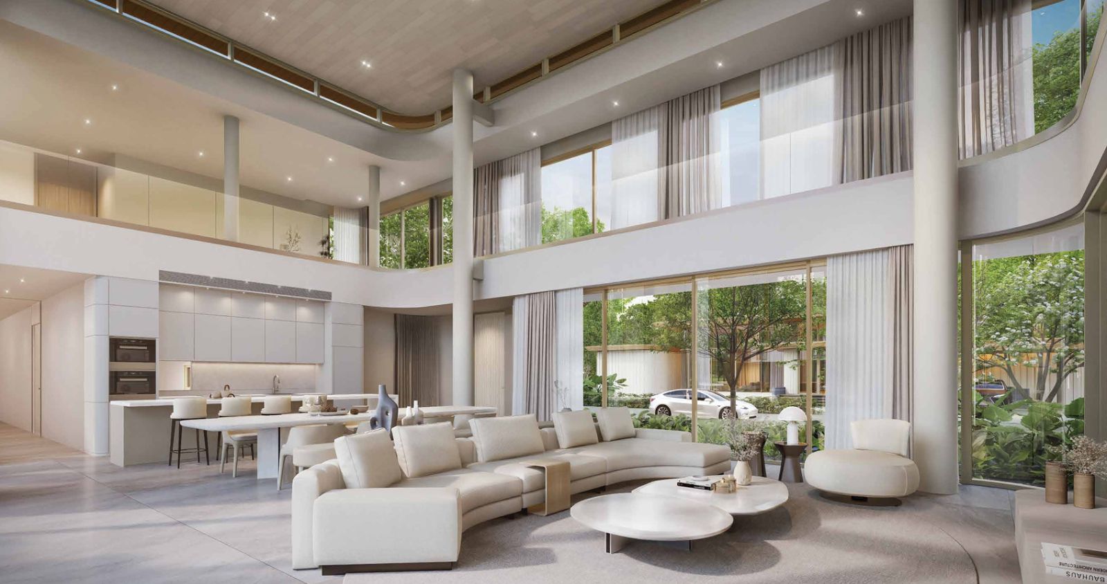 Interior view of 4 Bedroom Lakefront Nanda Villa for Sale in Tri Vananda - Phuket’s Landmark Wellness Community