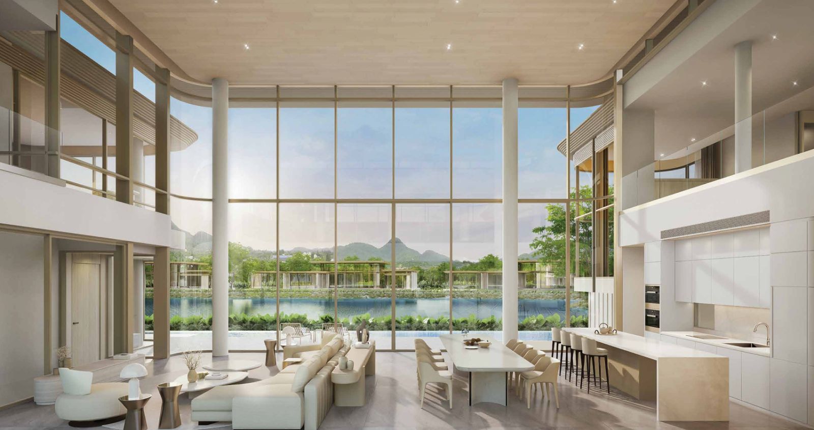 Interior view of 4 Bedroom Lakefront Nanda Villa for Sale in Tri Vananda - Phuket’s Landmark Wellness Community