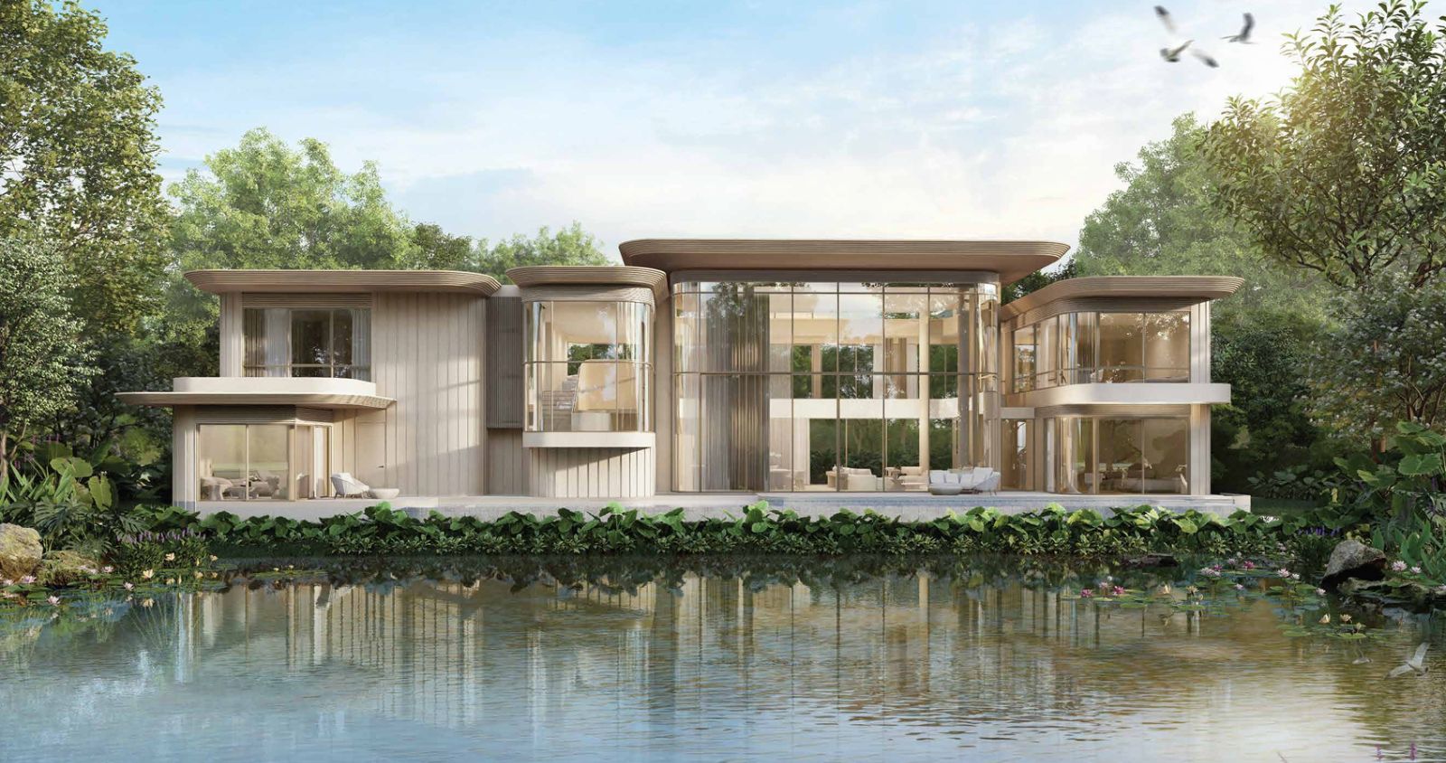 Interior view of 4 Bedroom Lakefront Nanda Villa for Sale in Tri Vananda - Phuket’s Landmark Wellness Community