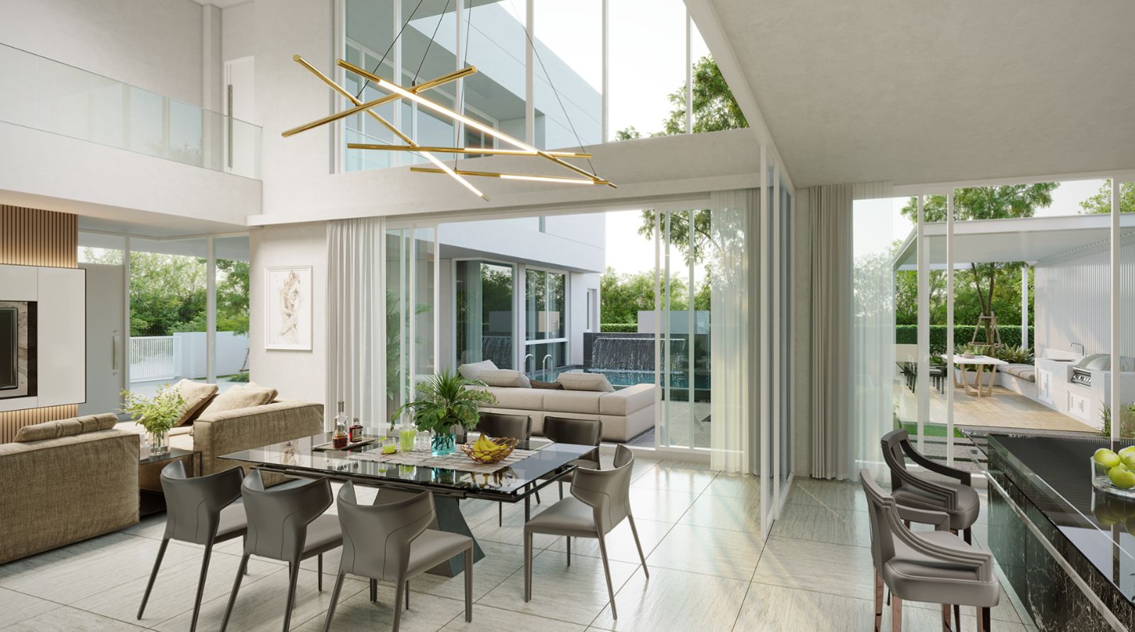 Interior view of 4 Bedroom Luxurious Vibe Villa for Sale at VIVE Phuket