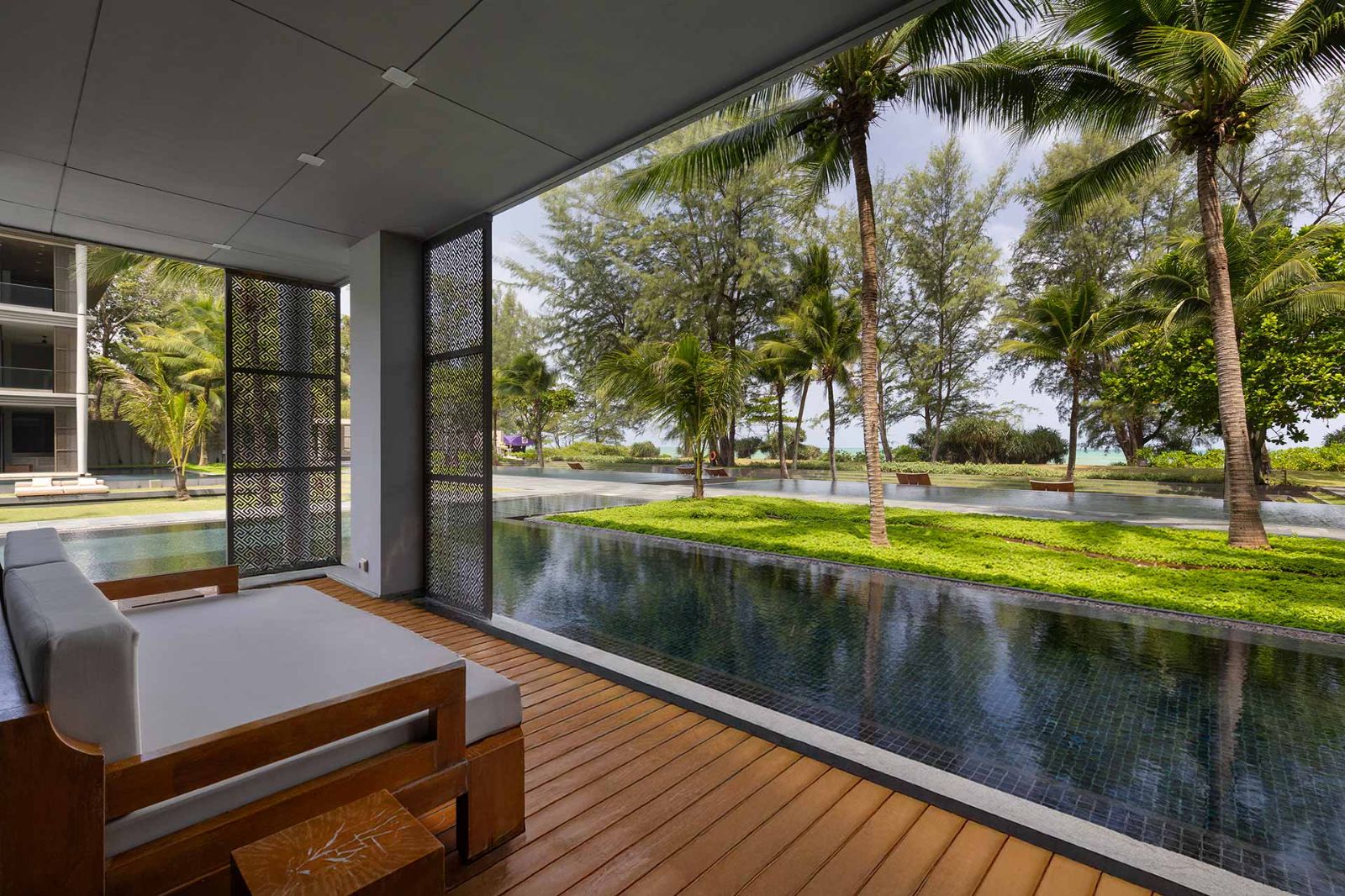 Interior view of Beachfront 3 Bedroom Baan Mai Khao Penthouse for Sale