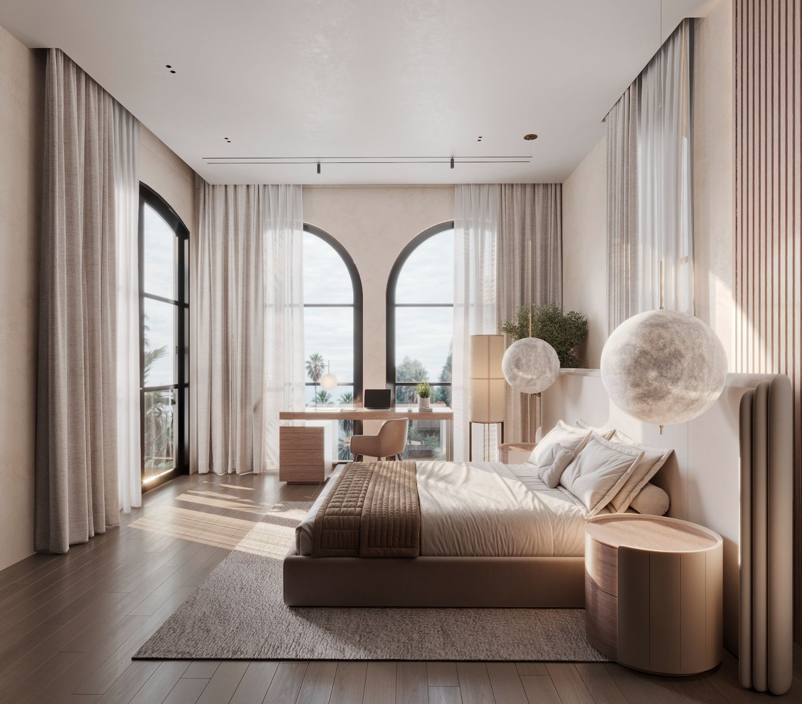 Interior view of Mediterranean Style 4 Bedroom Pool Villa at 9Nile Residences, Palai