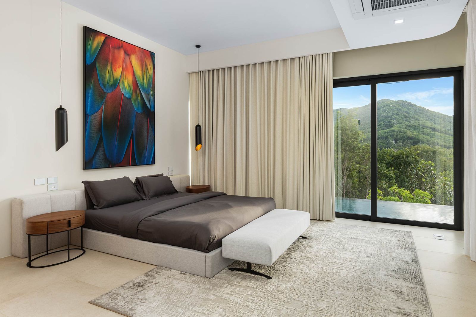 Interior view of Contemporary 4 Bedroom Hillside Villa with Panoramic Views in Manik, Phuket