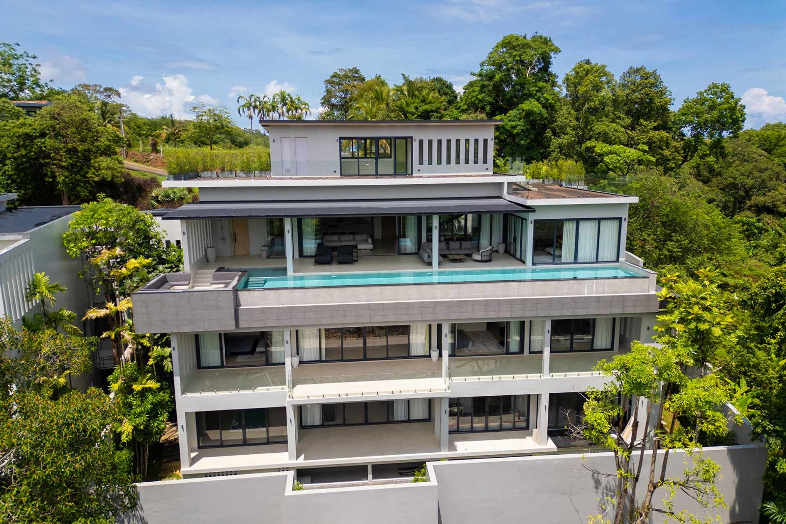 Contemporary 4 Bedroom Hillside Villa with Panoramic Views in Manik, Phuket