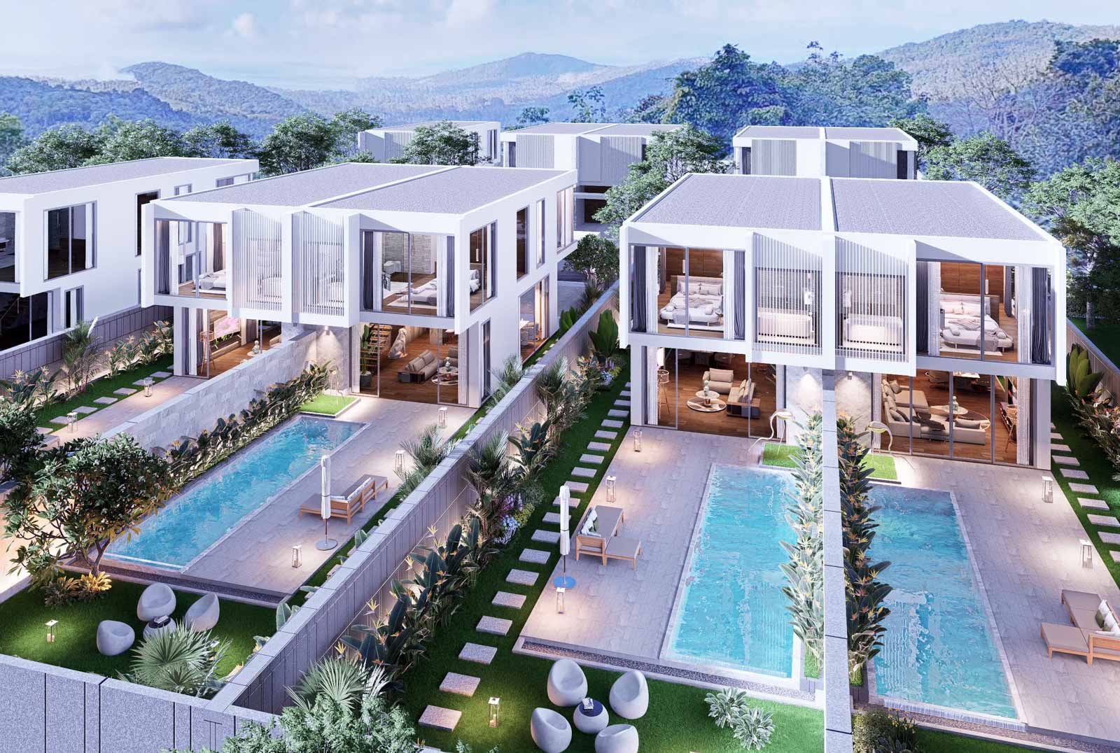 Tropical Heights 3-Bedroom Patong Pool Villas for Sale in Phuket