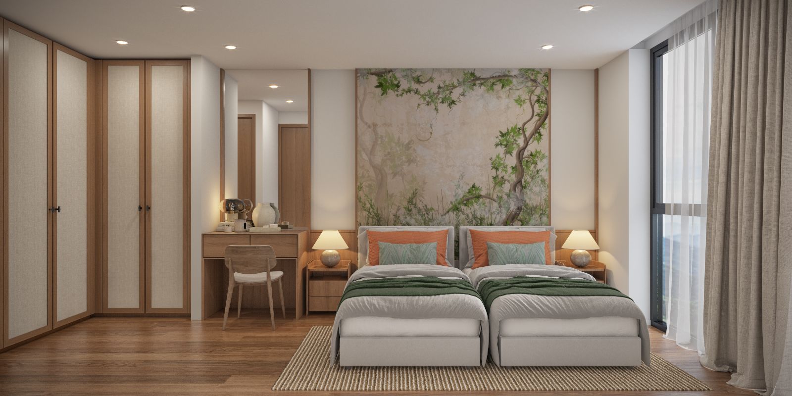 Interior view of 1 Bedroom Condo for Sale at VIP Tropika, Bangtao Beach - 6% Guaranteed Rental Return for 3 Years