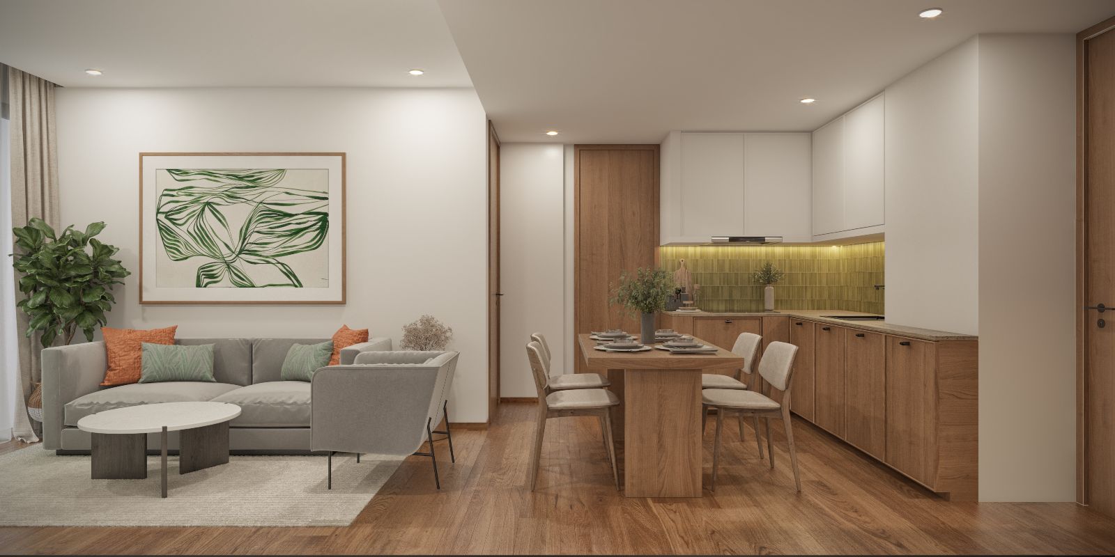 Interior view of 2 Bedroom Apartment VIP Tropika, Bangtao Beach - 6% Guaranteed Rental Return for 3 Years