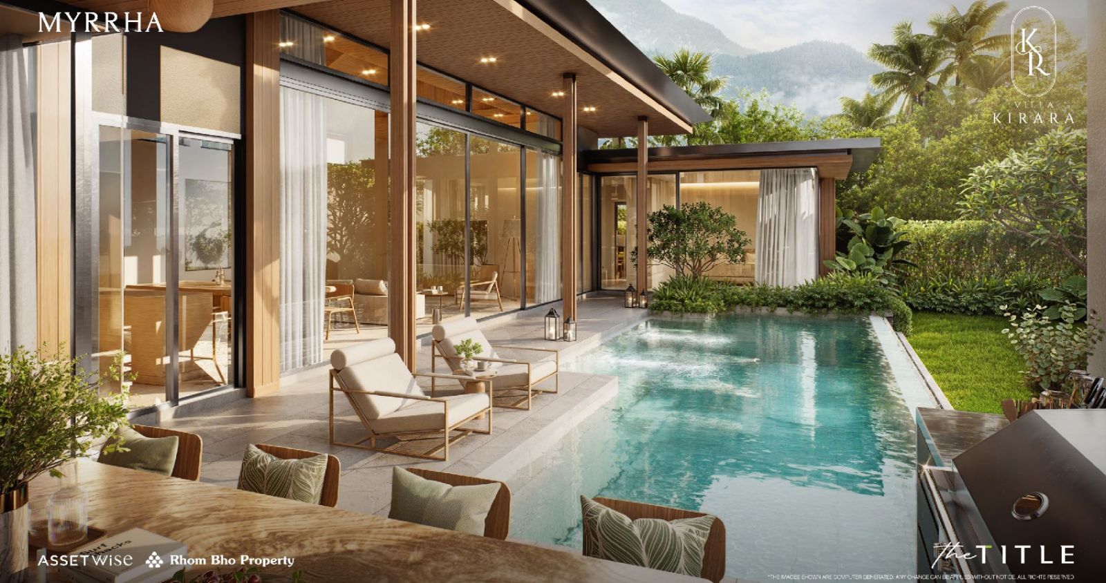Interior view of Modern 3-Bedroom Myrrha Type Villa at Kirara Villas, Phuket - Brand New Off-plan
