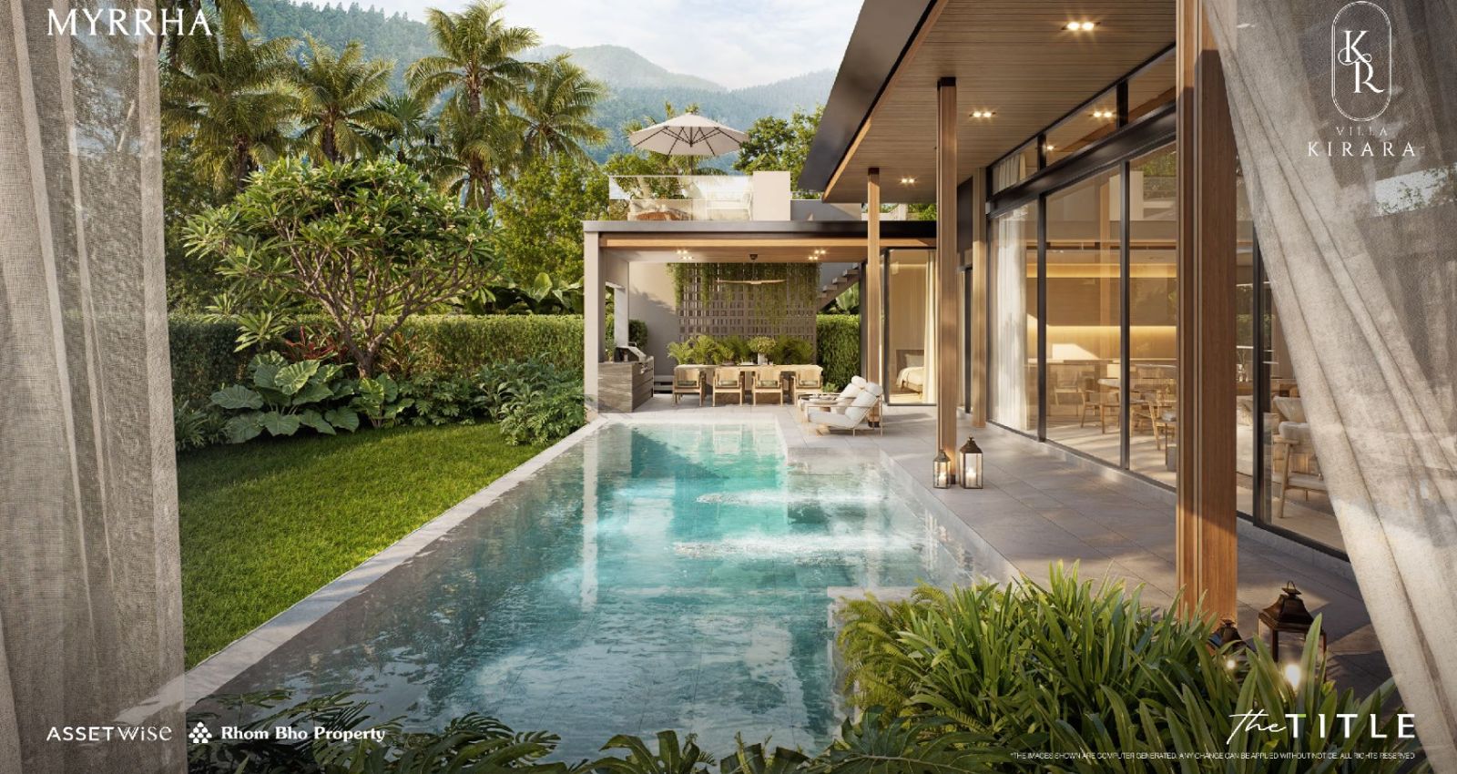 Interior view of Modern 3-Bedroom Myrrha Type Villa at Kirara Villas, Phuket - Brand New Off-plan