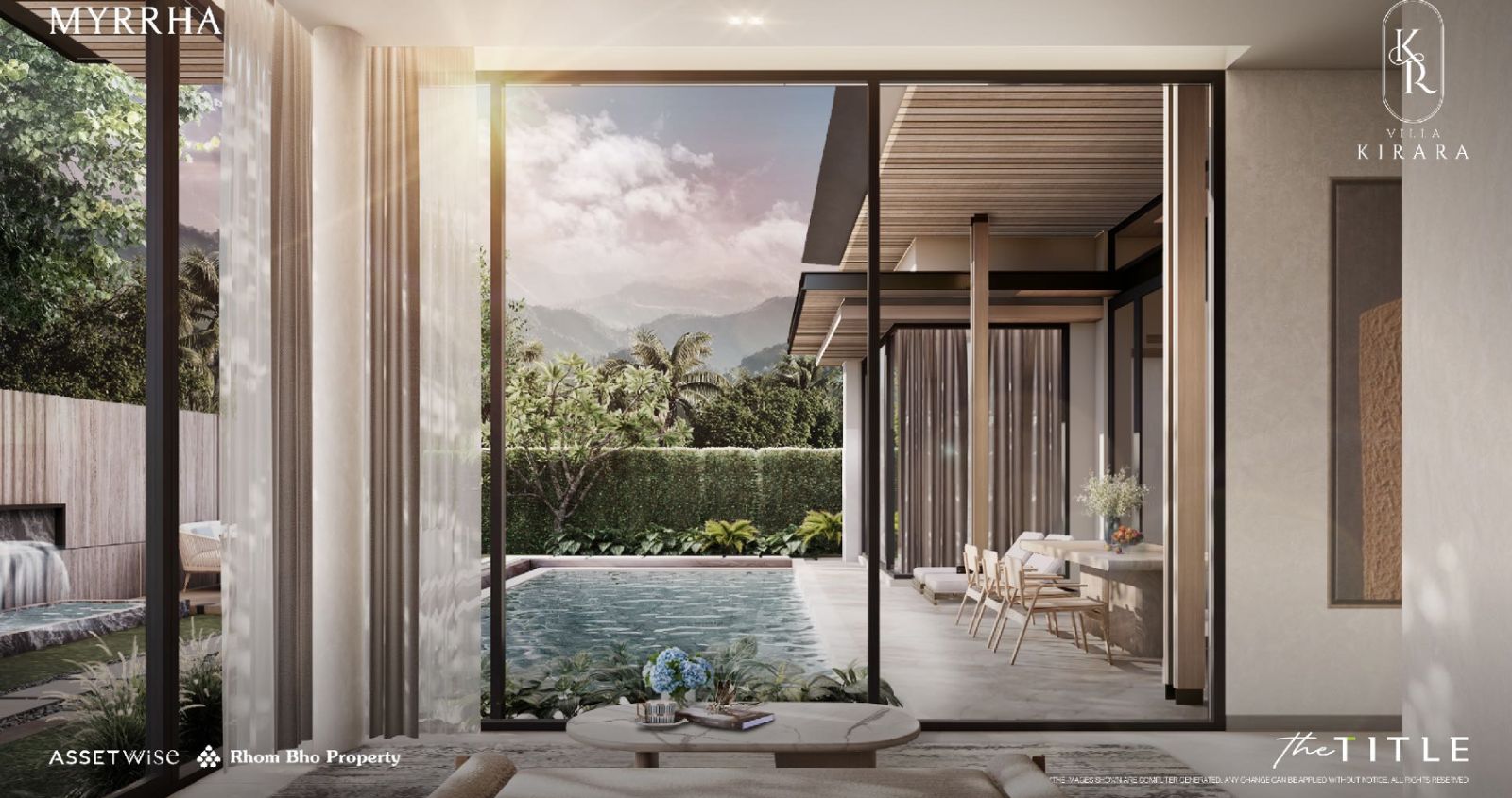 Interior view of Modern 3-Bedroom Myrrha Type Villa at Kirara Villas, Phuket - Brand New Off-plan