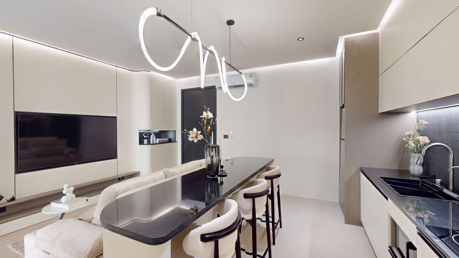 Interior view of 3 Bedroom Sea View Penthouse for Sale at Ever Prime Residences Karon - Sea View Options Available